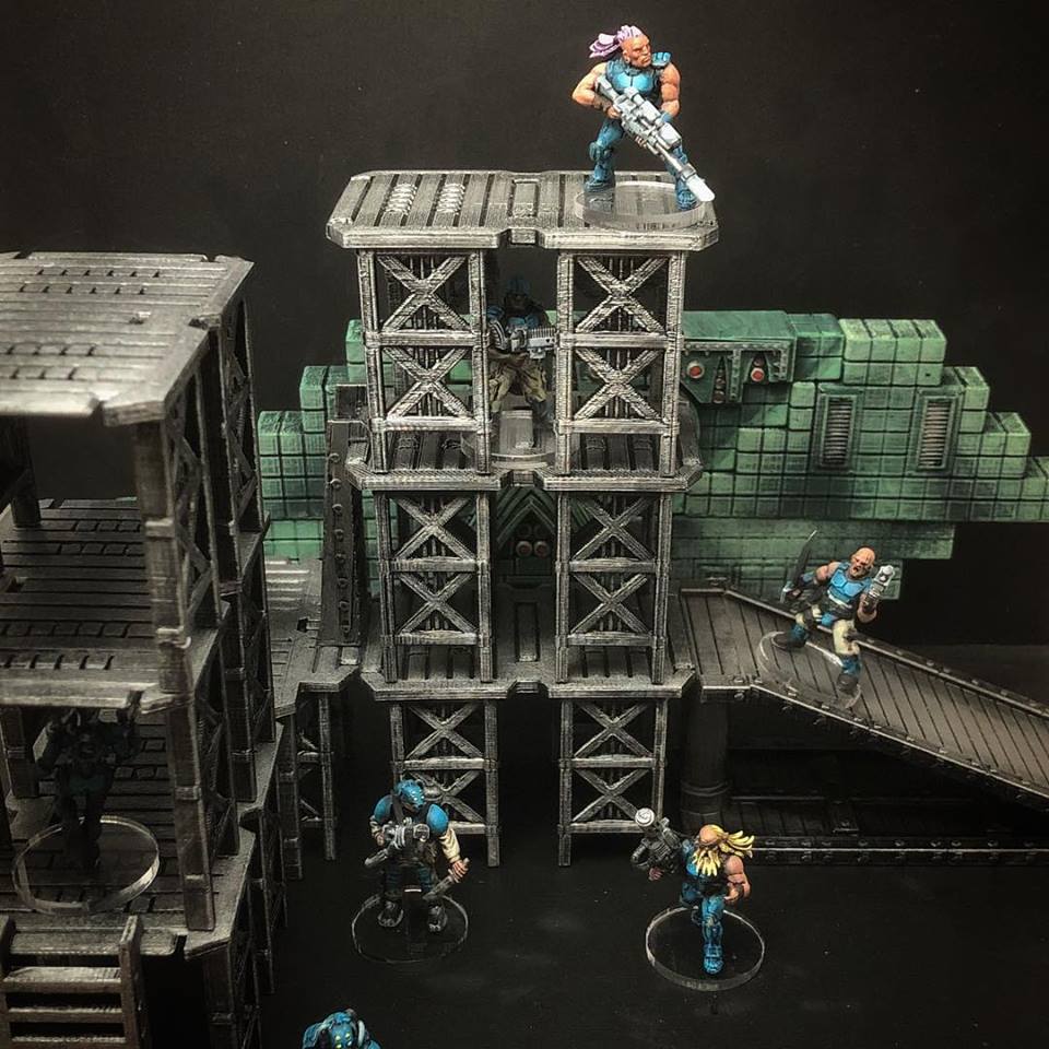 ScatterBlocks: Industrial Platforms (28mm/32mm scale)