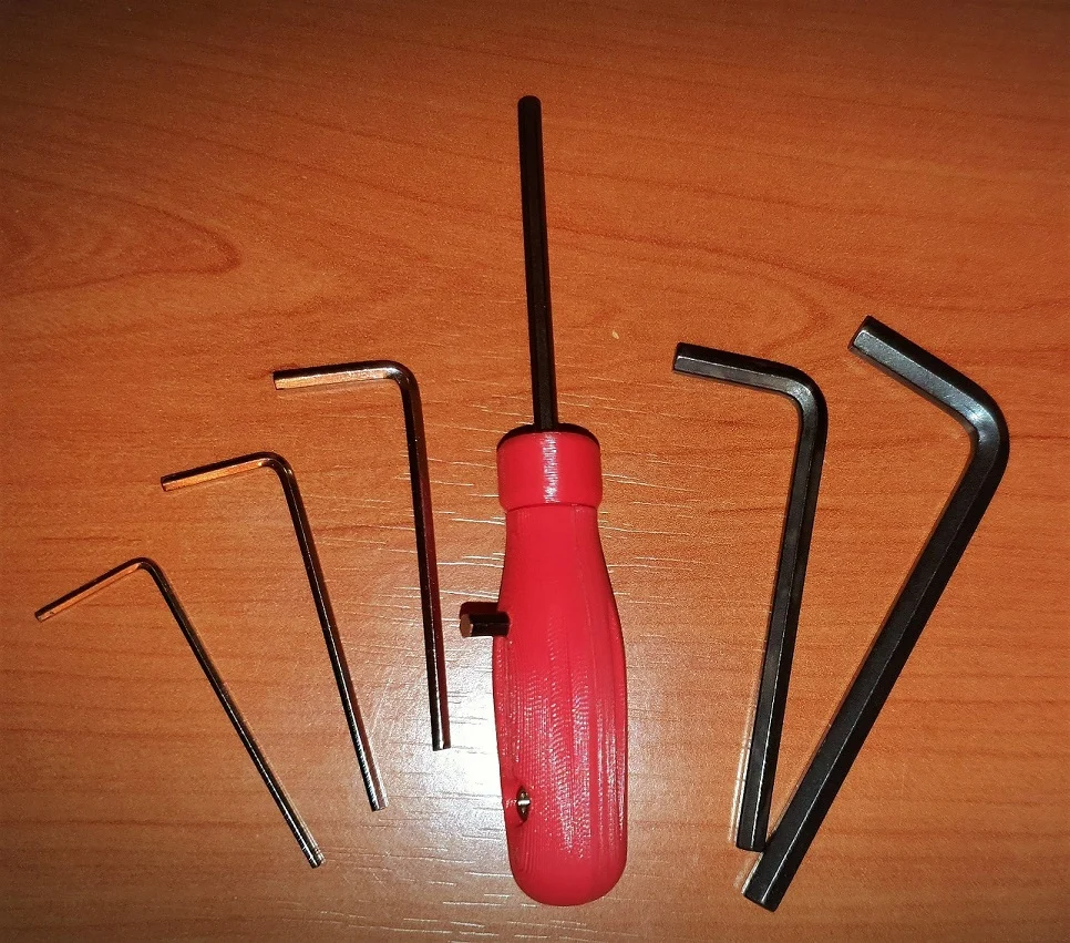 Allen hex key handle