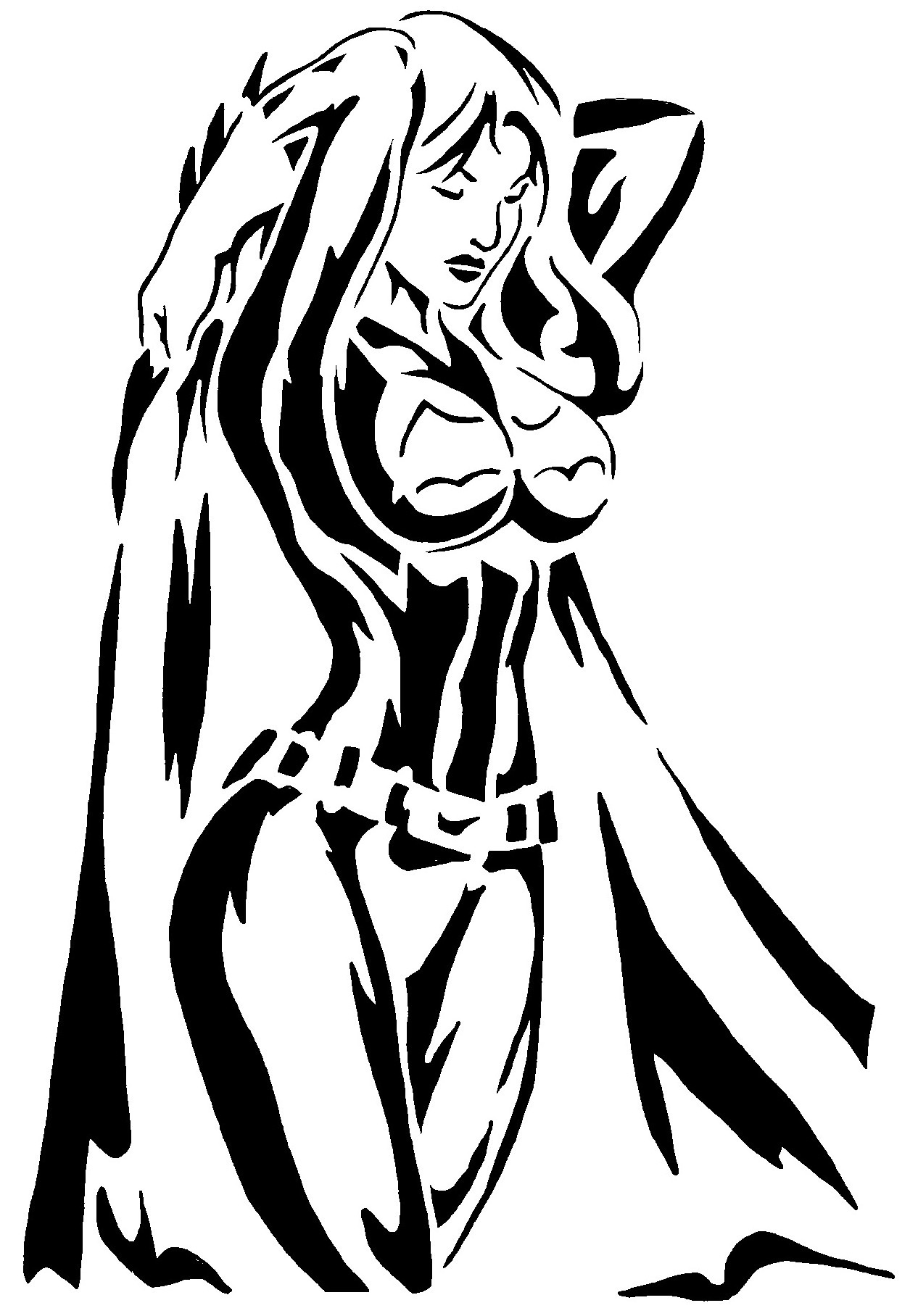 Batgirl stencil 5
