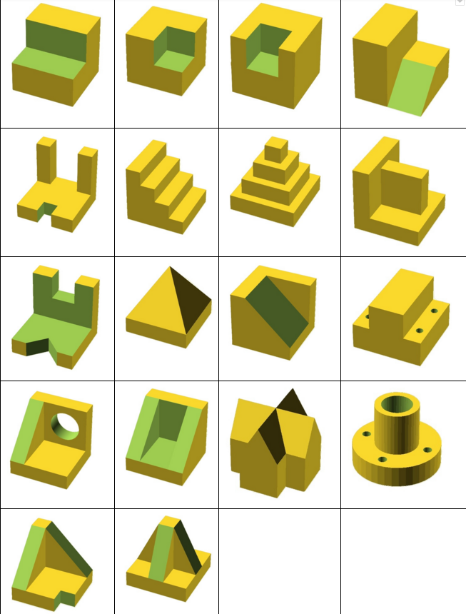 Piezas de dibujo