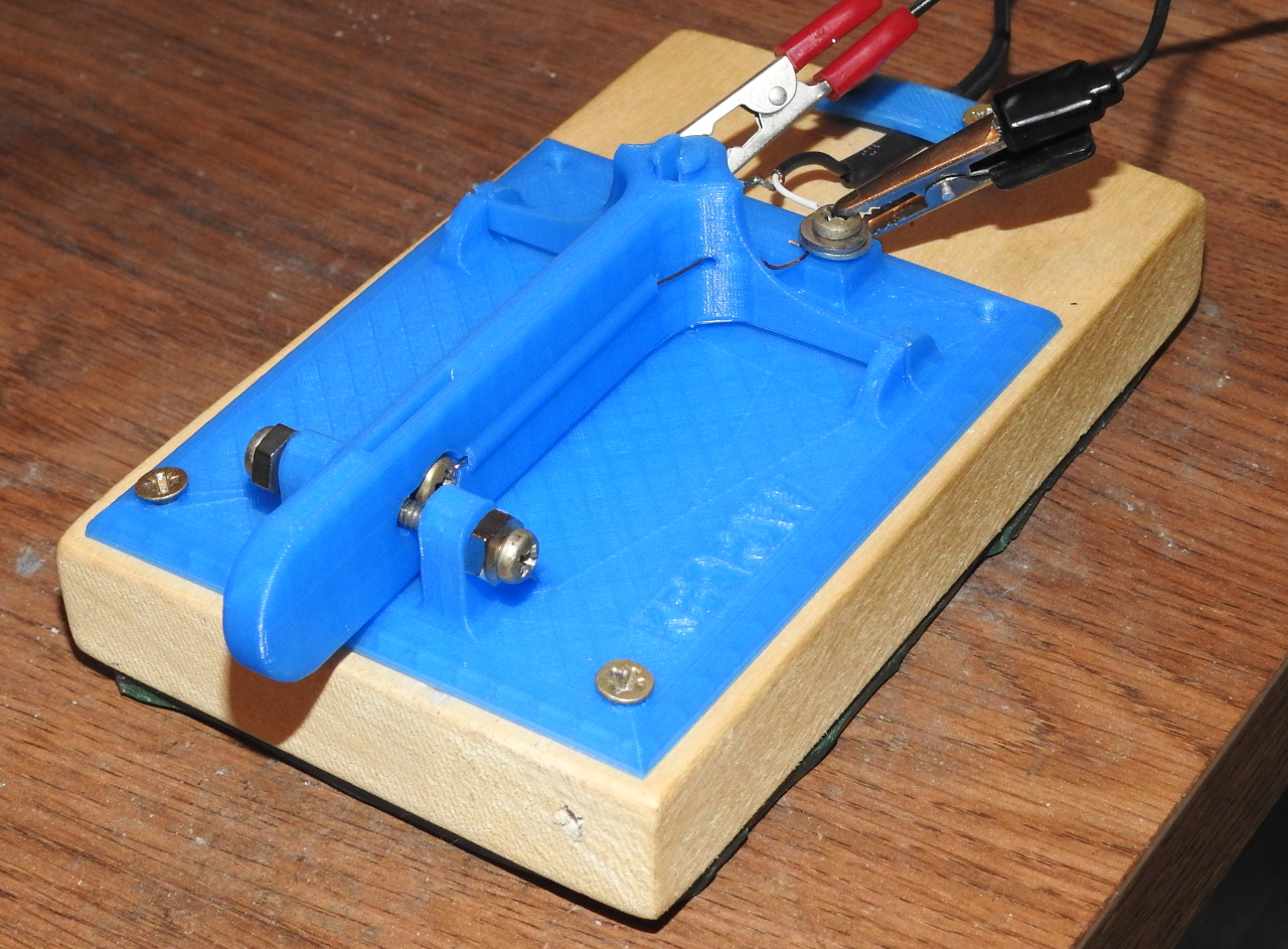 Side Swiper (cootie) Morse key. Minimal hardware req.