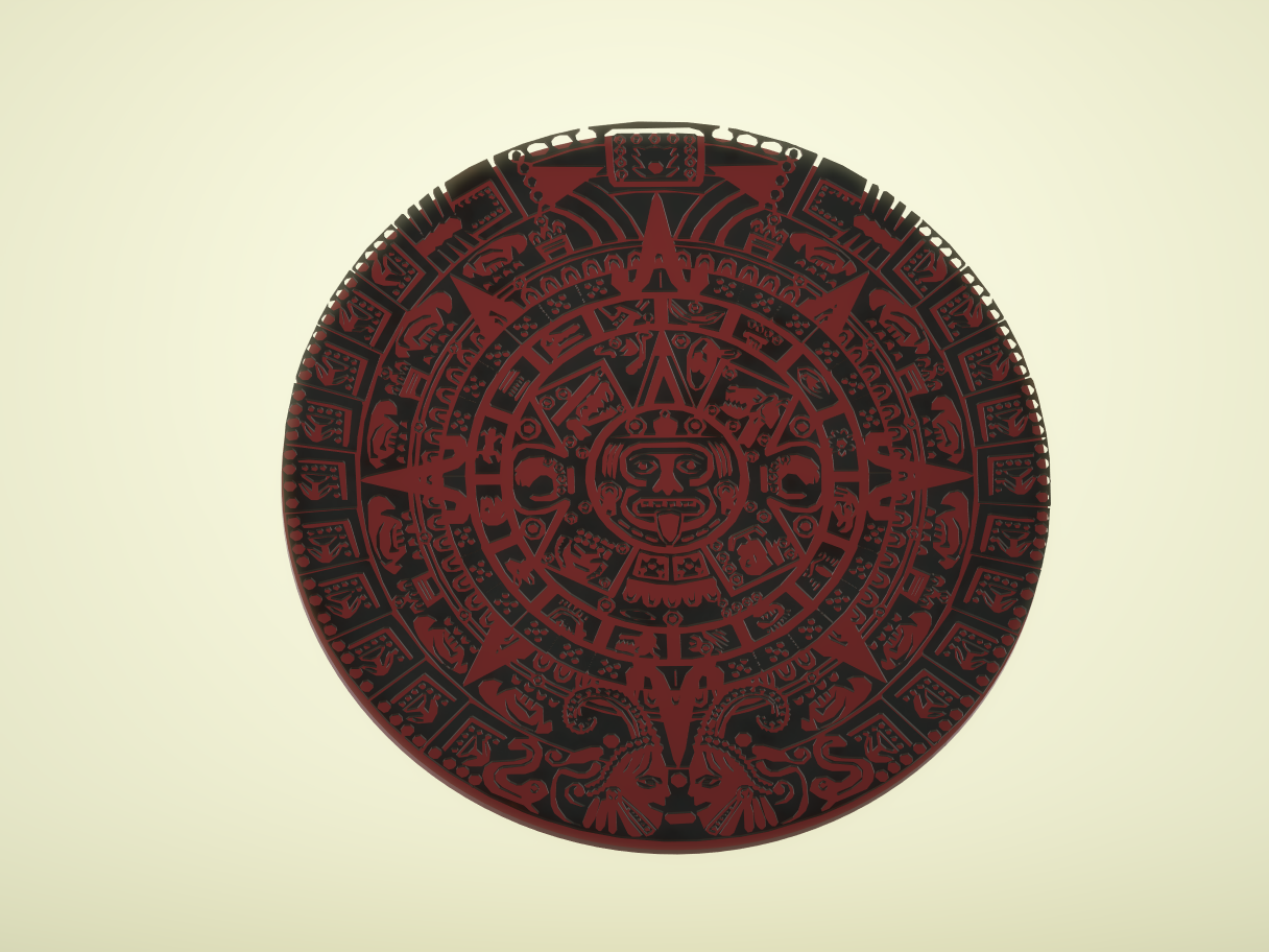 simpler Aztech Calender (MMU - 2 color ready)