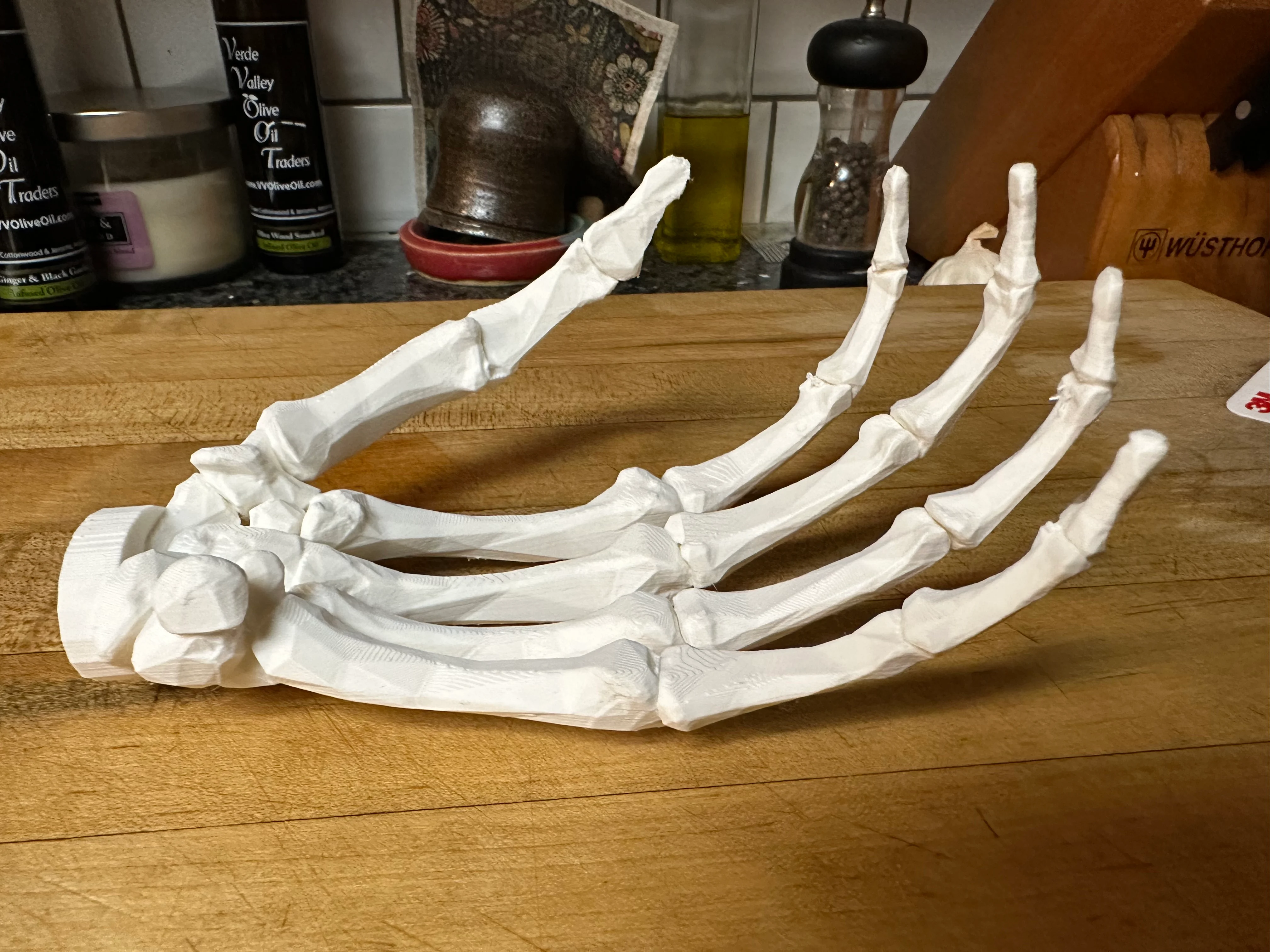 Skeleton Hand with Back Mount