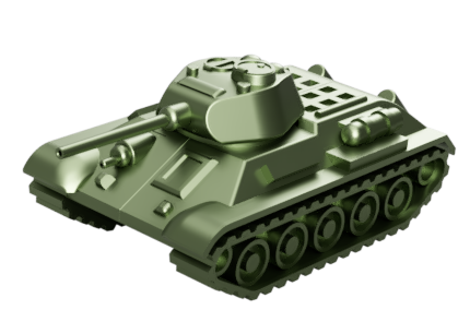 T-34 Tank Articulated Model 1:50