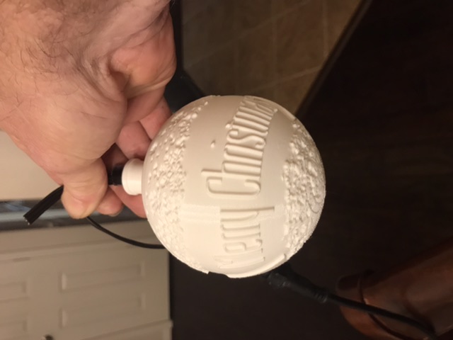 3.5" merry christmas ornament