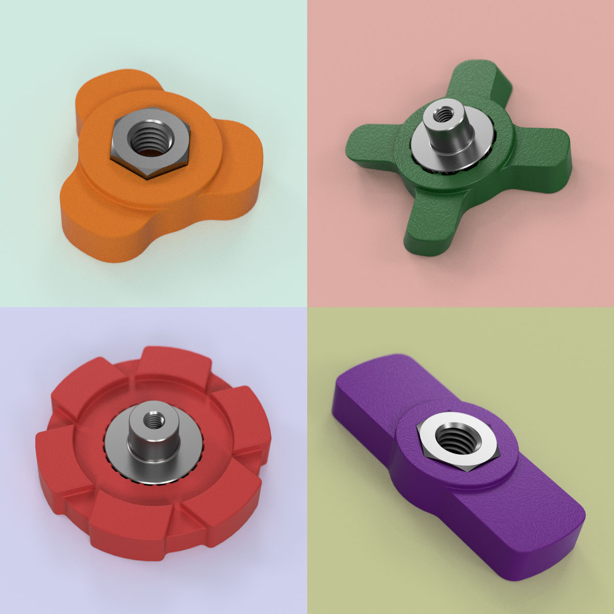 Customizable Nut Knob (in Fusion 360)