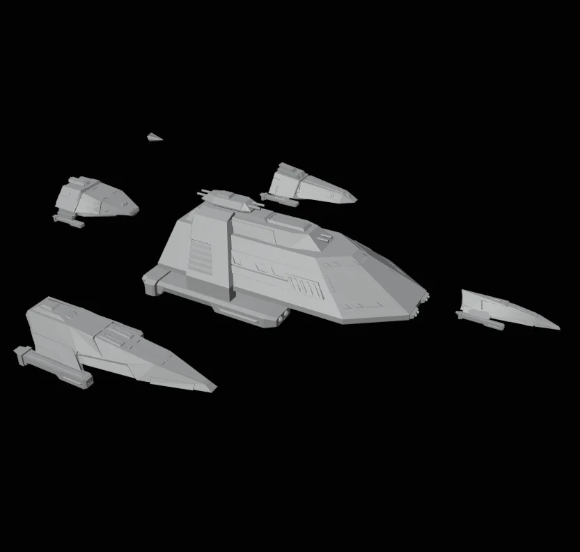Tholian and FASA Gorn Ships: Star Trek starship parts kit expansion #9