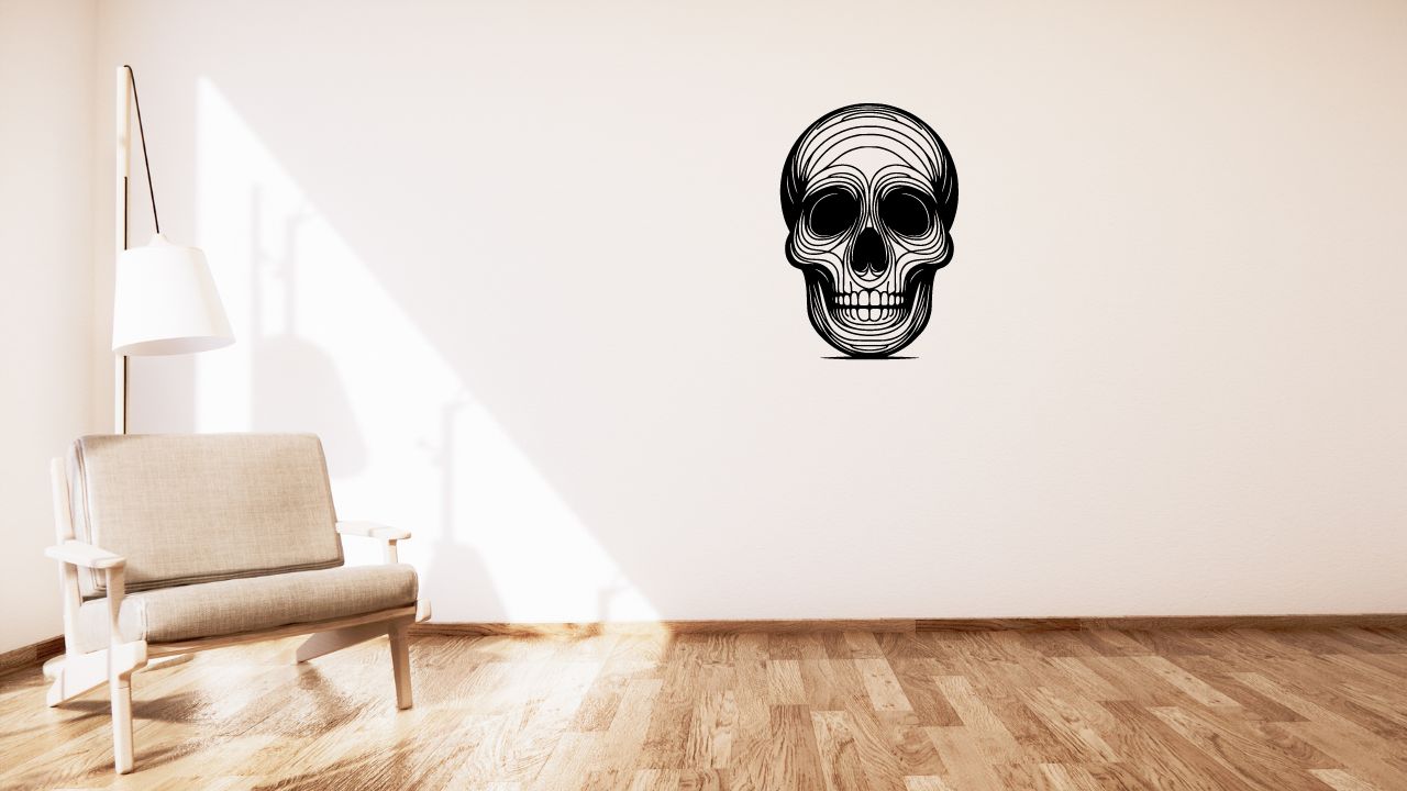 Skull / Lebka wall decoration