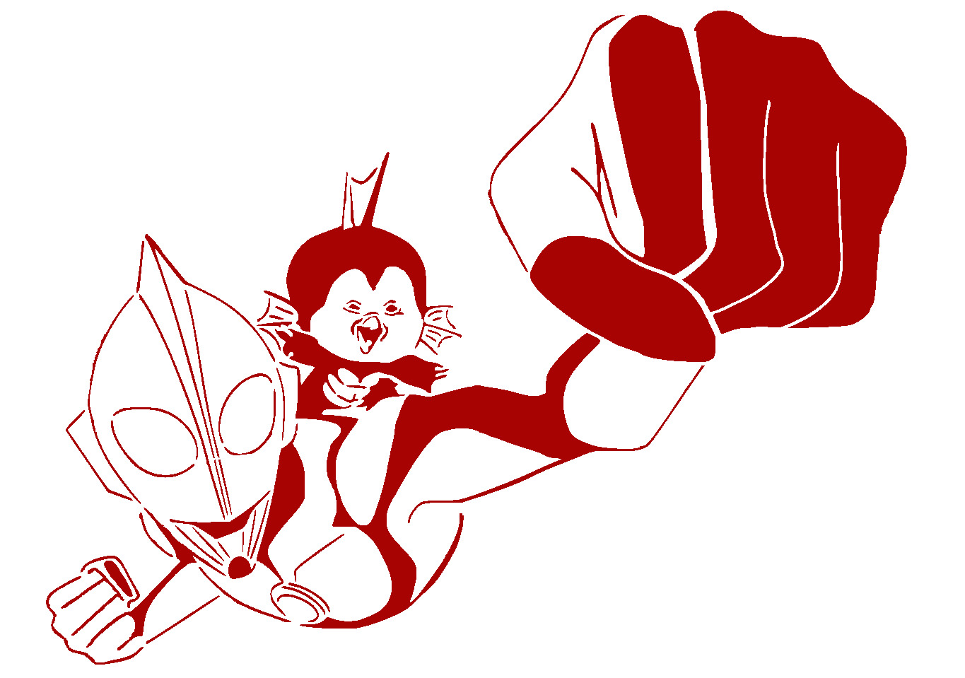 Ultraman stencil