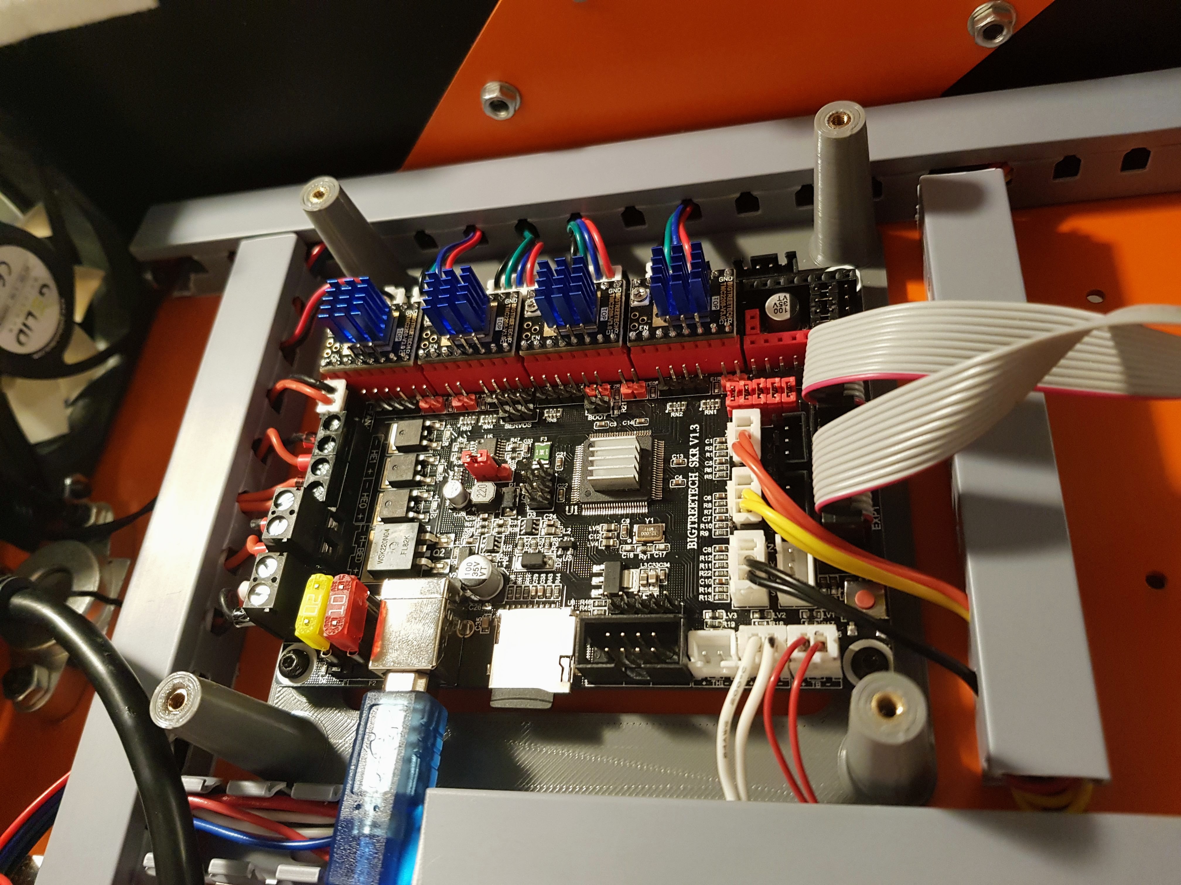 BTT SKR 1.3 & SKR 1.4 & SKR 1.4 Turbo mount with 120mm fan adapter