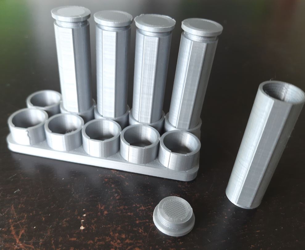 Mini Screw-Top Containers with Stand (x5/x10/x20)