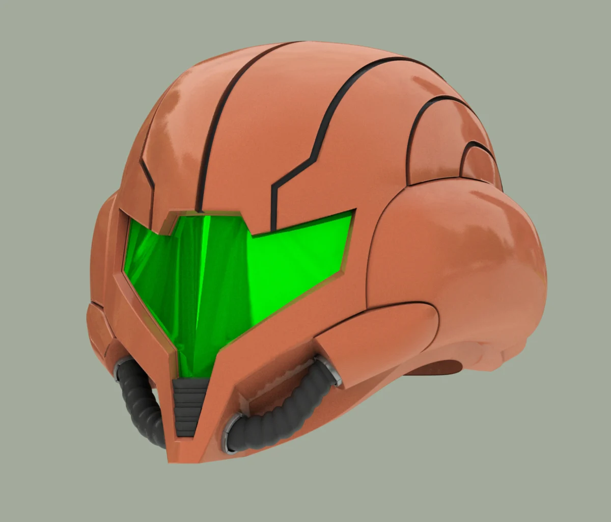 Wearable Samus Aran Helmet (Metroid Prime 3)