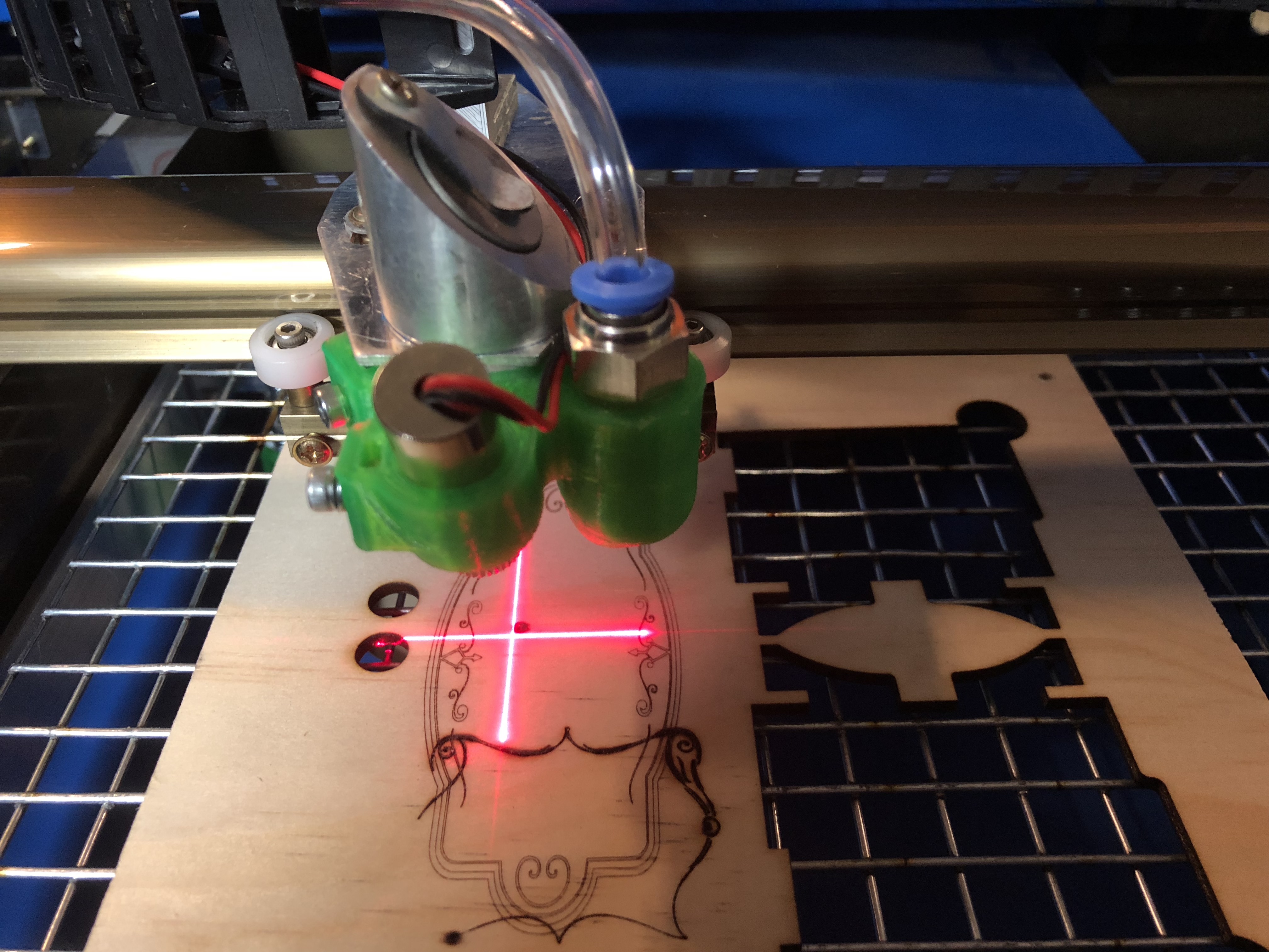 K40 Air Assist and Laser