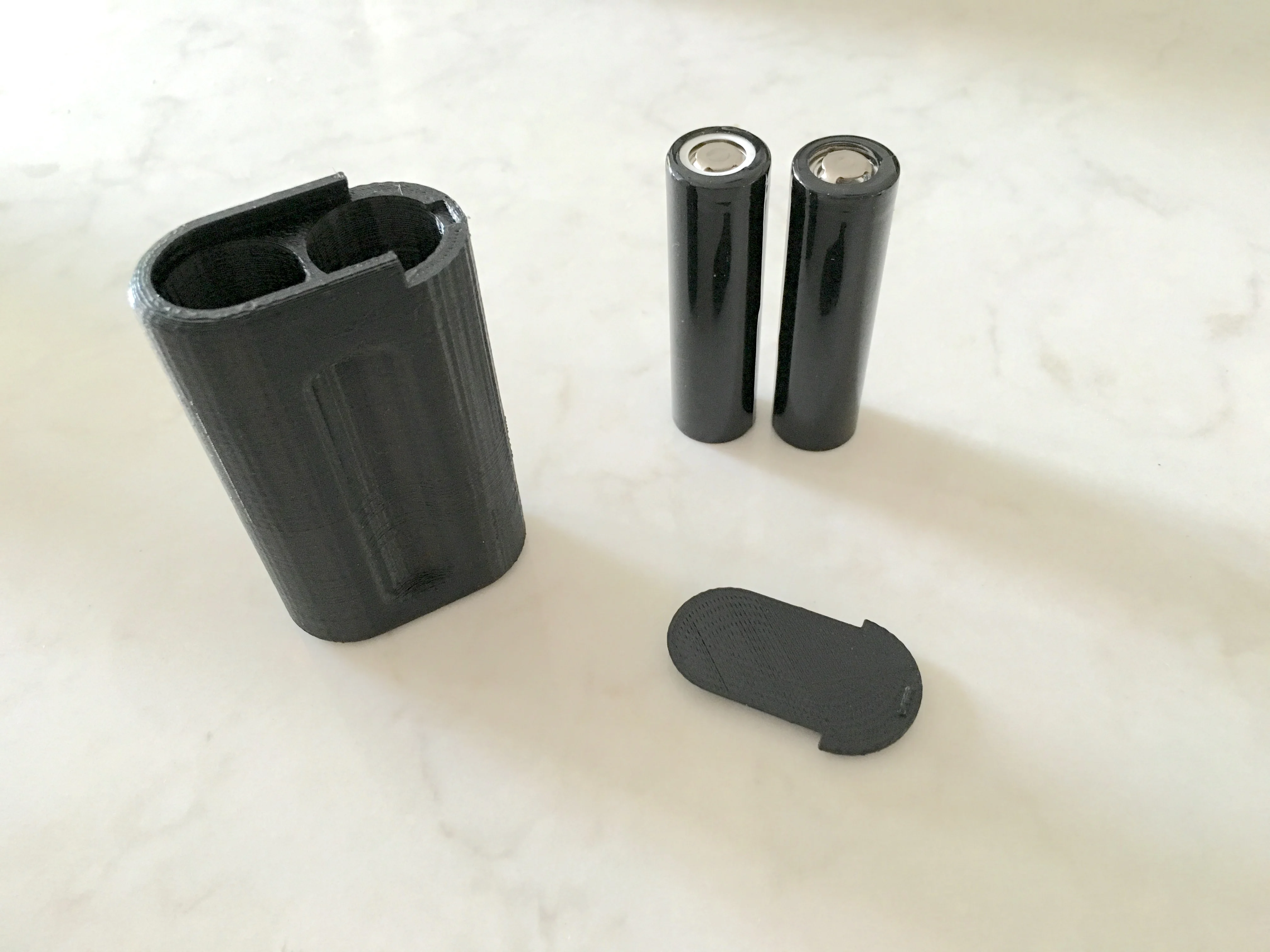 18650 Battery Storage slide top box - dual battery