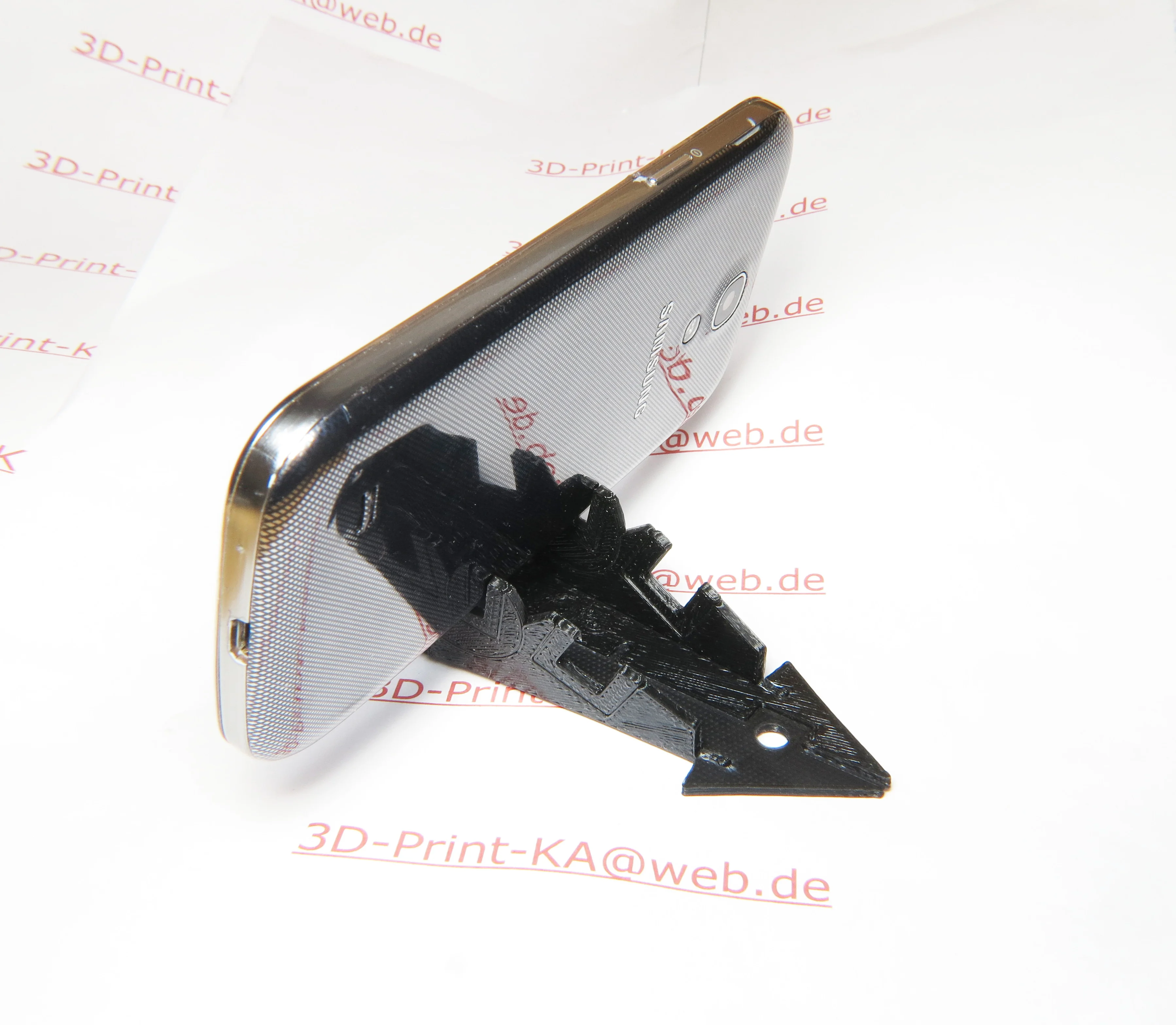 Check card mobile mount for smartphone as business card 8.5-12.5mm