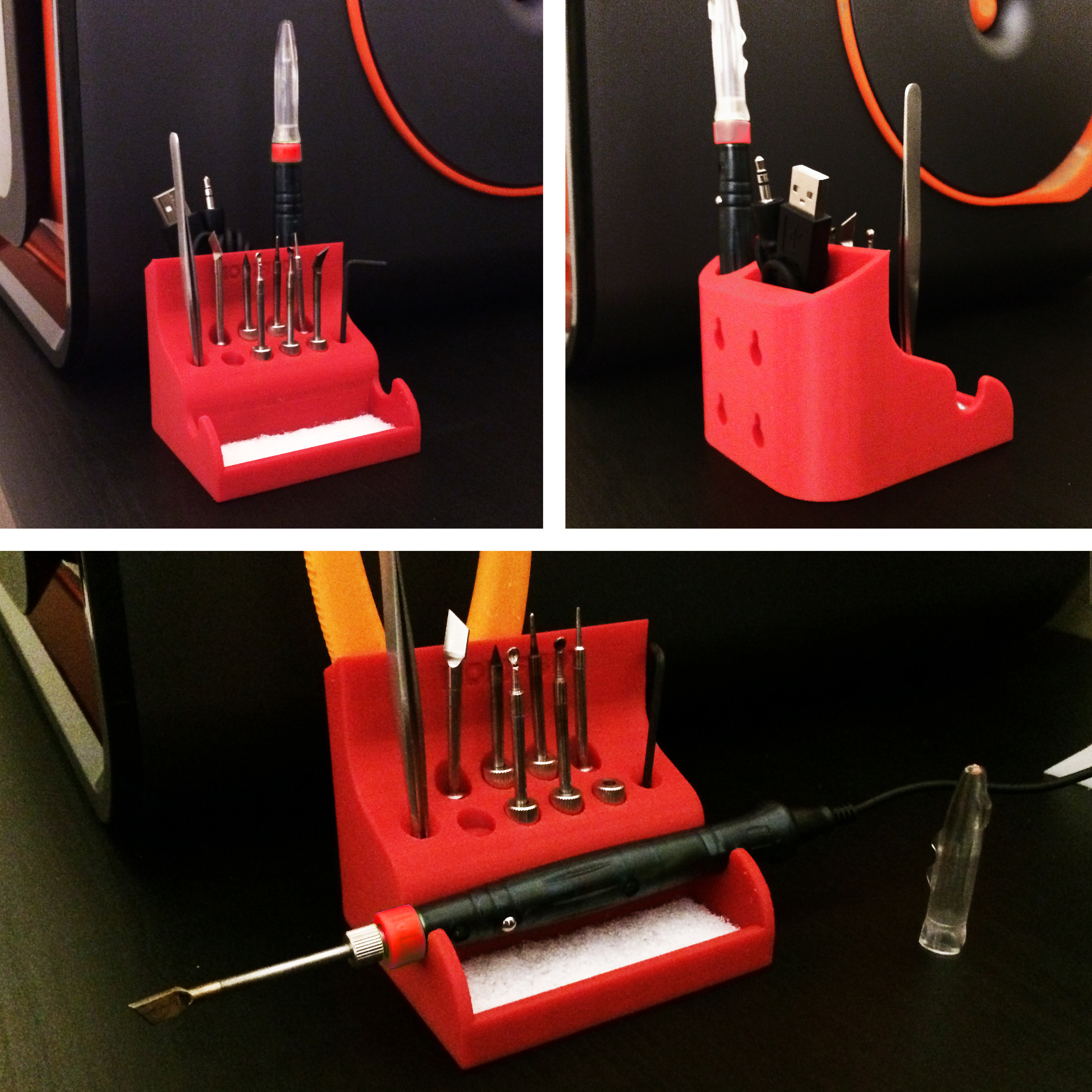 Stand / Tool Holder for MODIFI3D Original : 3D Print Finishing Tool