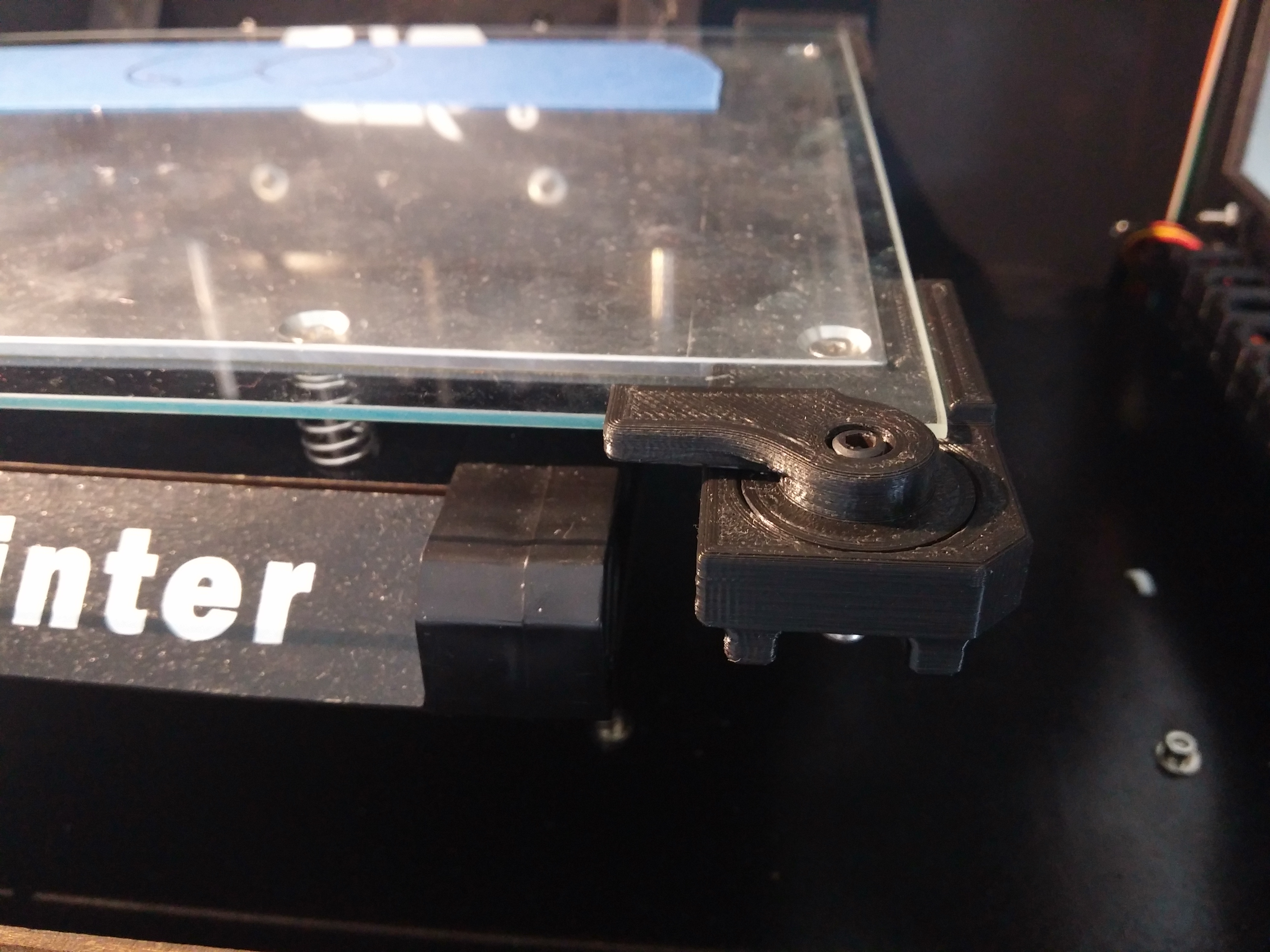 CTC / Flashforge: Schnellwechsel-Halter für Standard Glasplatte