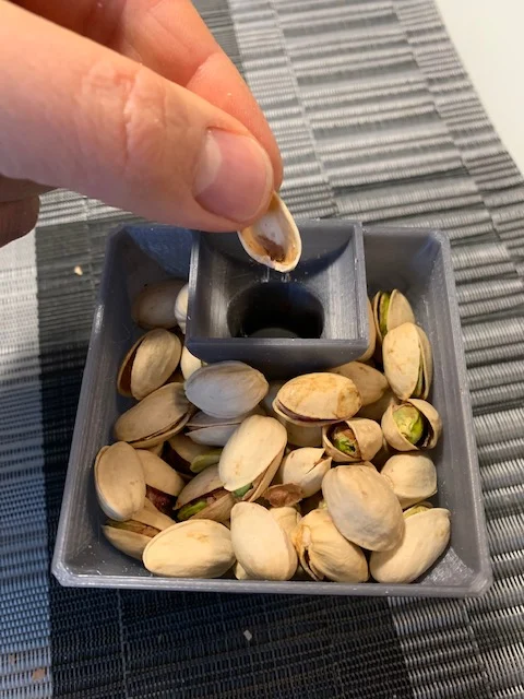clever snack bowl box++Version I++ peanut pistachio seeds shell with double bottom