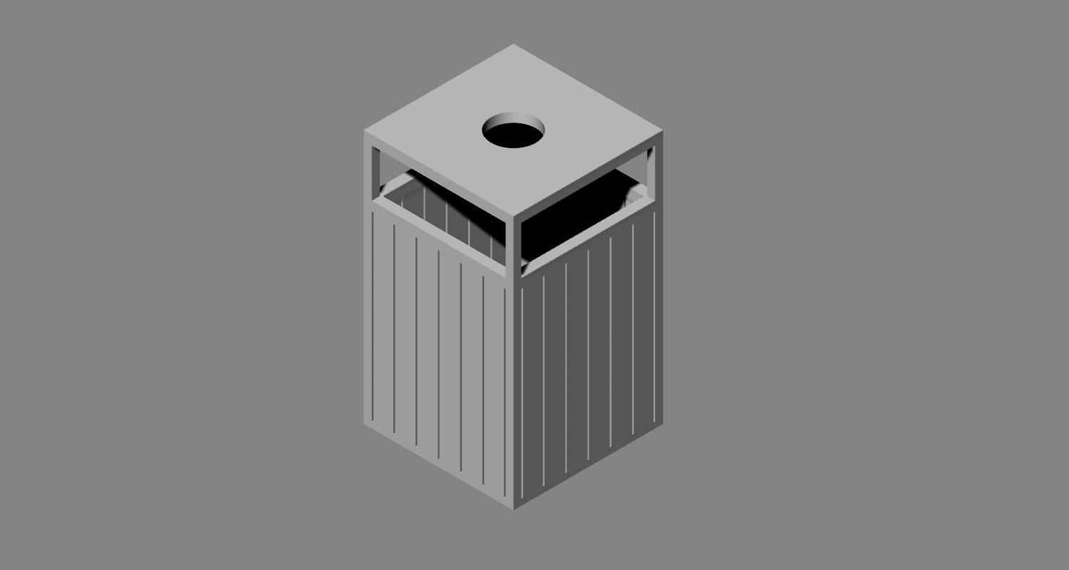 BricsCAD Exterior Trashcan