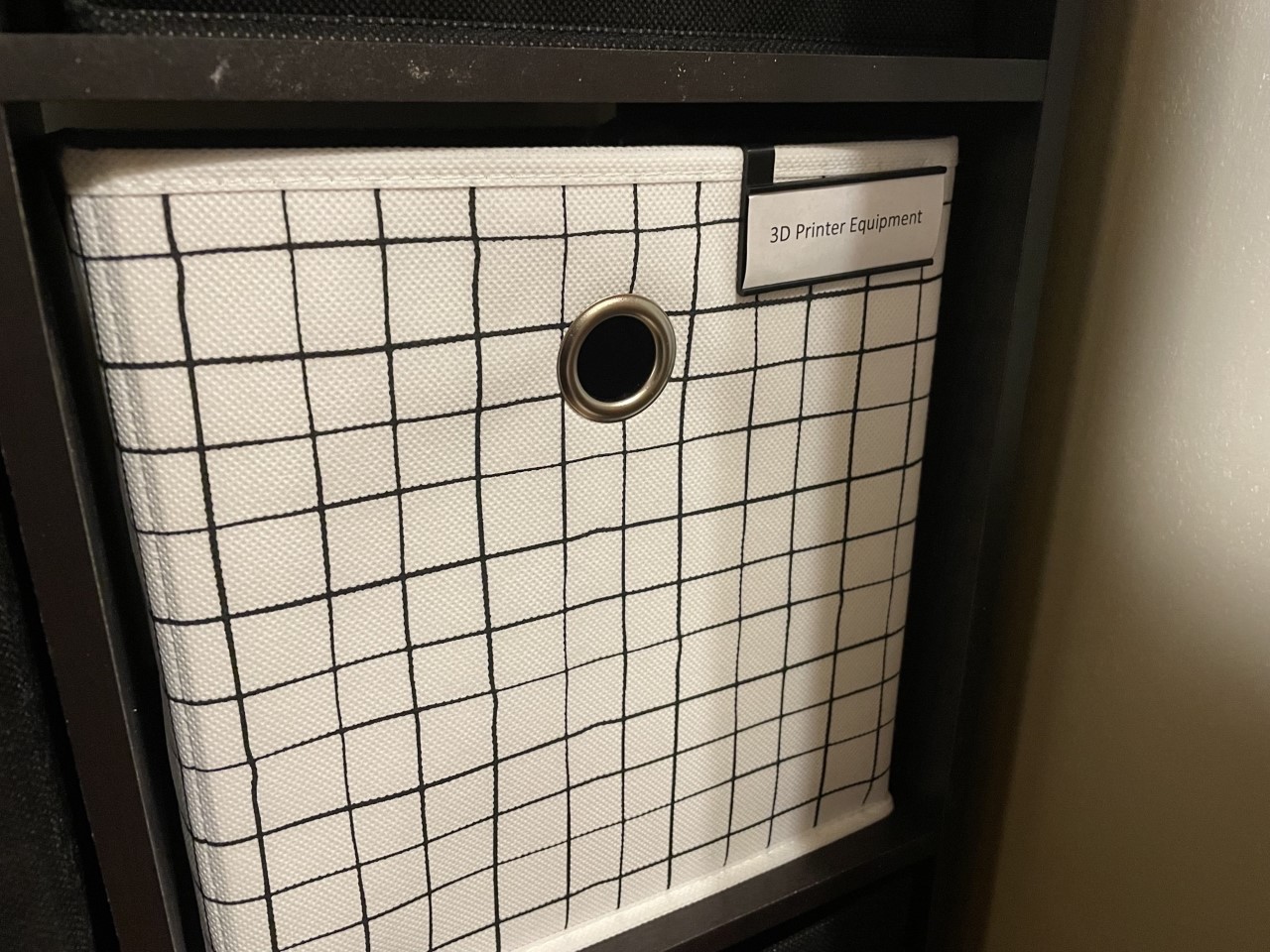 Label Clip for Storage Bins (No Support)