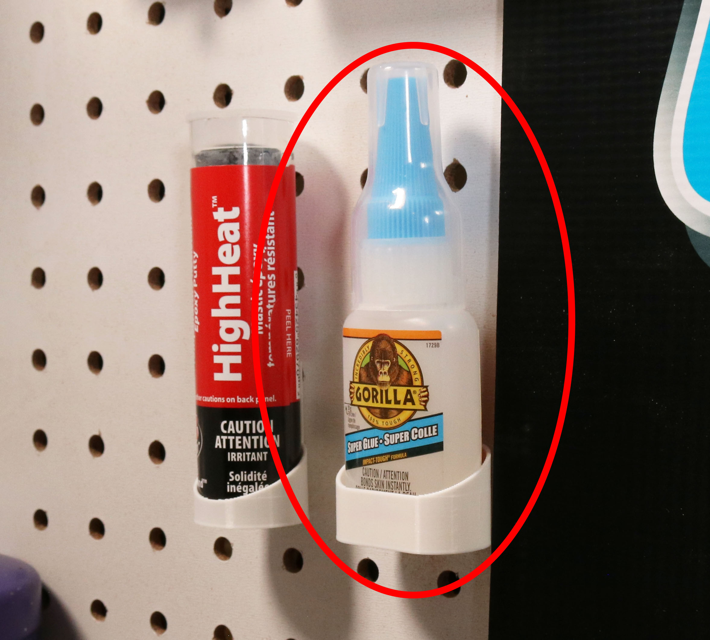 Gorilla Glue Pegboard Holder - 20g