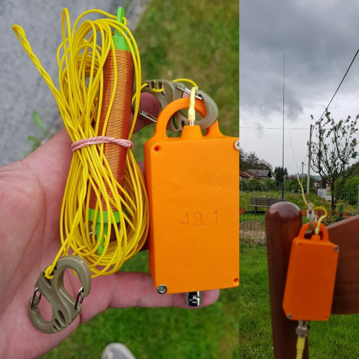 40m - 10m multiband EFHW antenna for SOTA