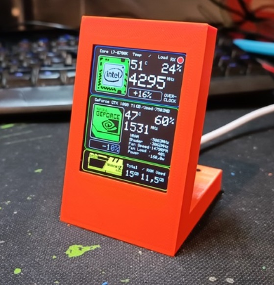 PC Performance Display 2.8" TFT Seeeduino + Encoder