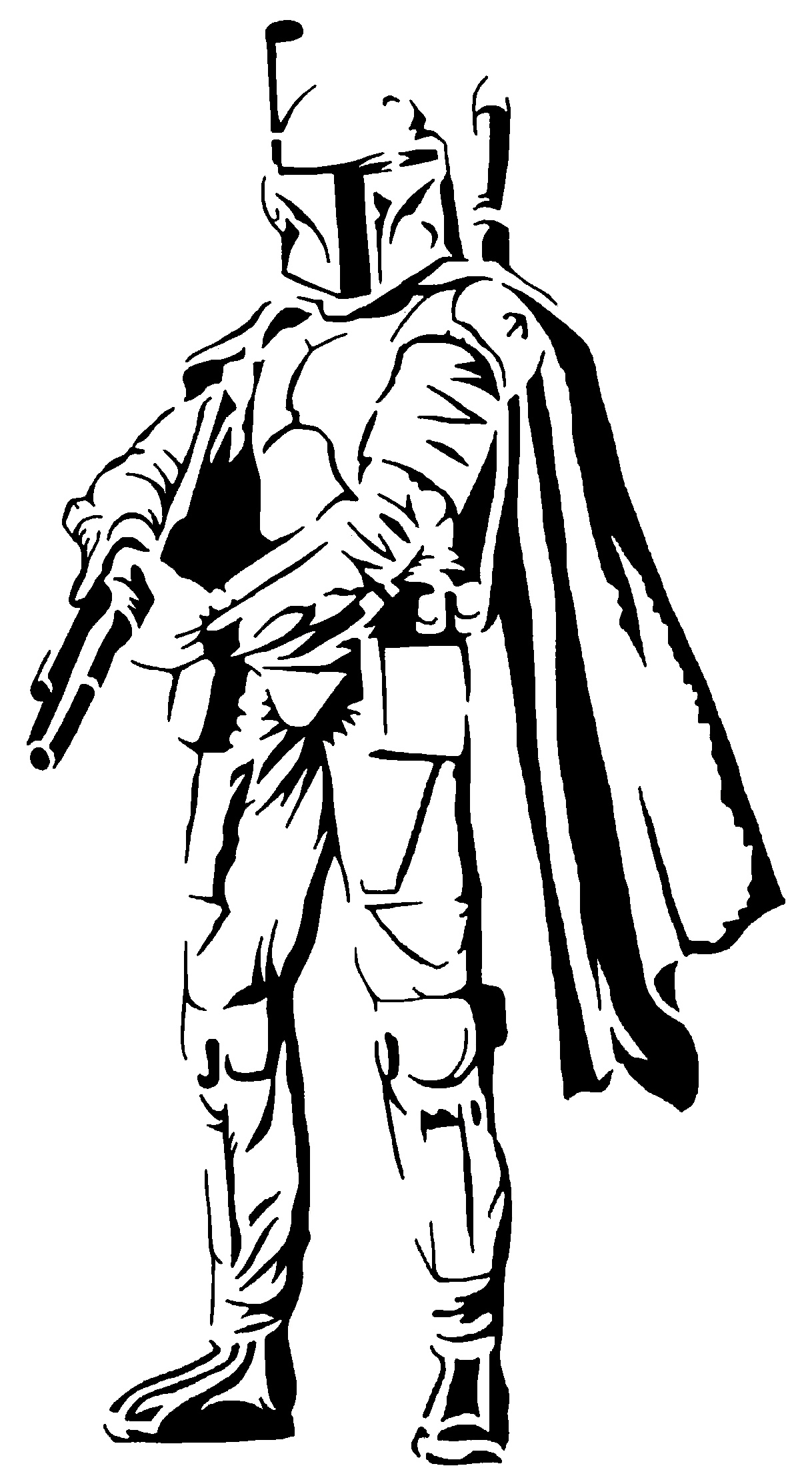Boba Fett stencil 6