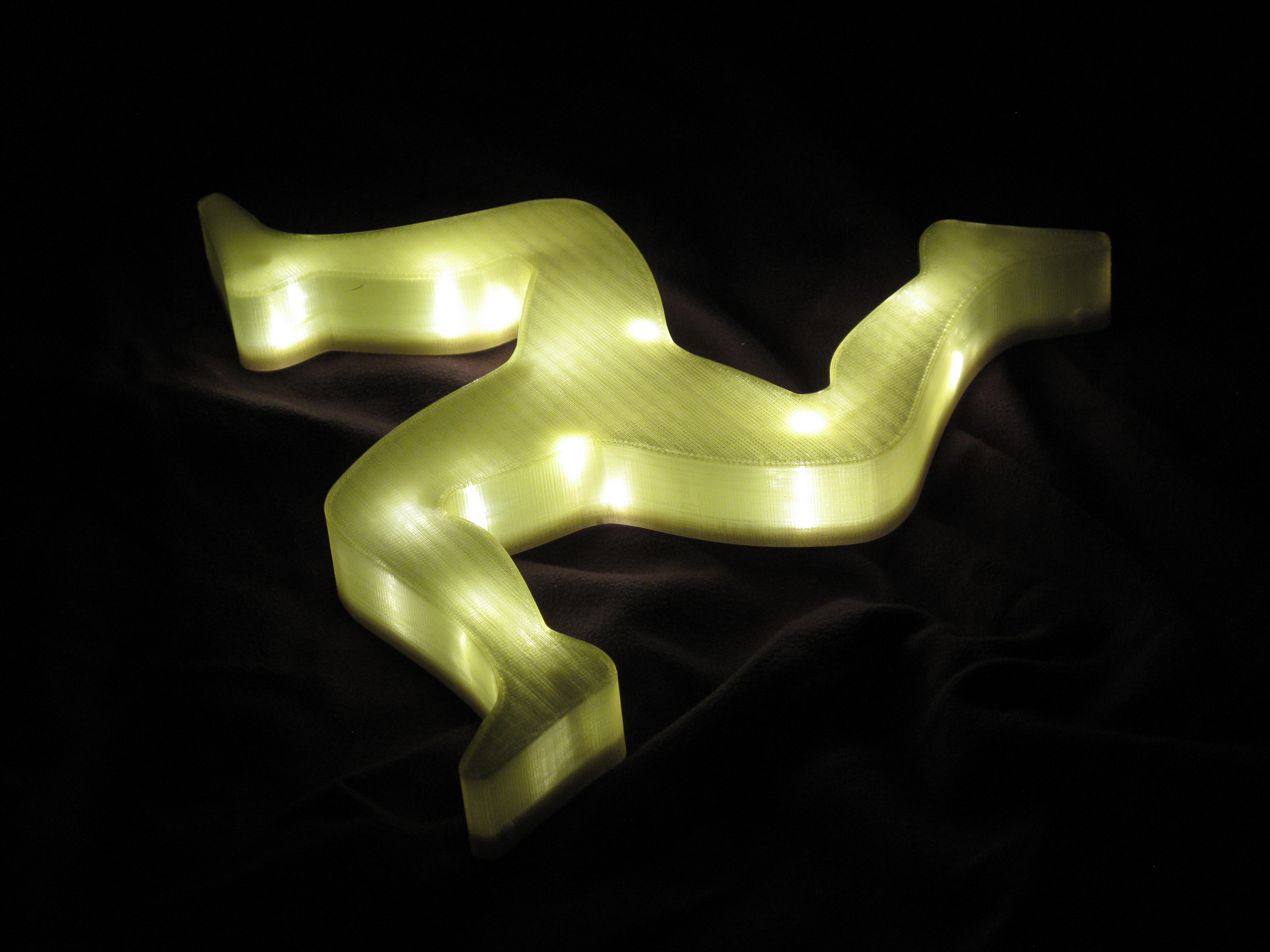 3 Legs of man triskellion light
