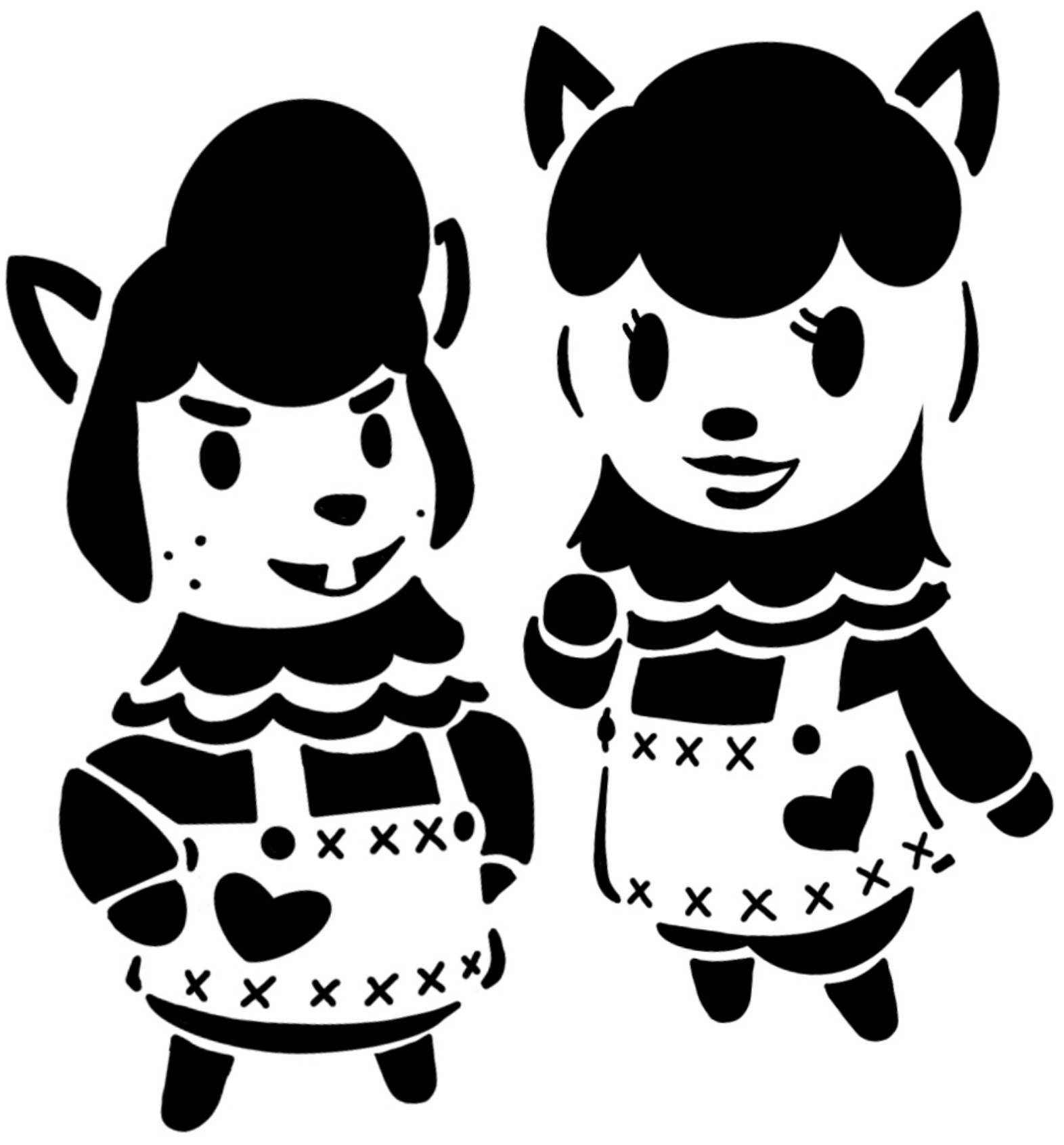AC Reese and Cyrus stencil