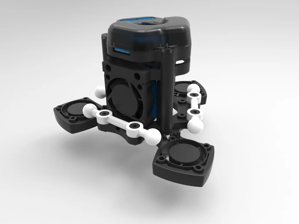 E3D V6 Hotend Mount for Rostock Max V3 & Orion Deltas