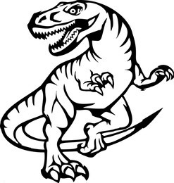 Dino wall art