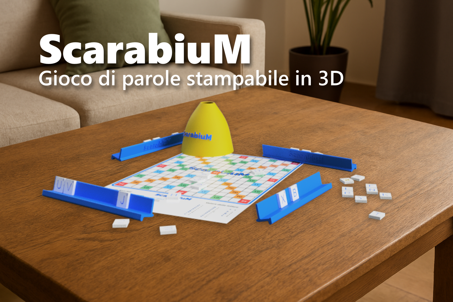 ScarabiuM: Gioco di parole stampabile in 3D, Word Game