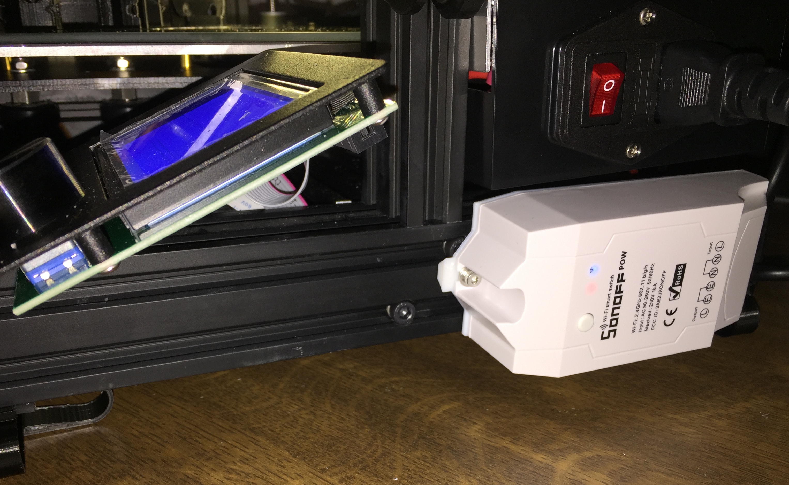 Sonoff POW mount for Ender 3