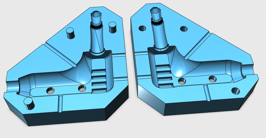 3.5 (3,5) jack press mold like "Г"