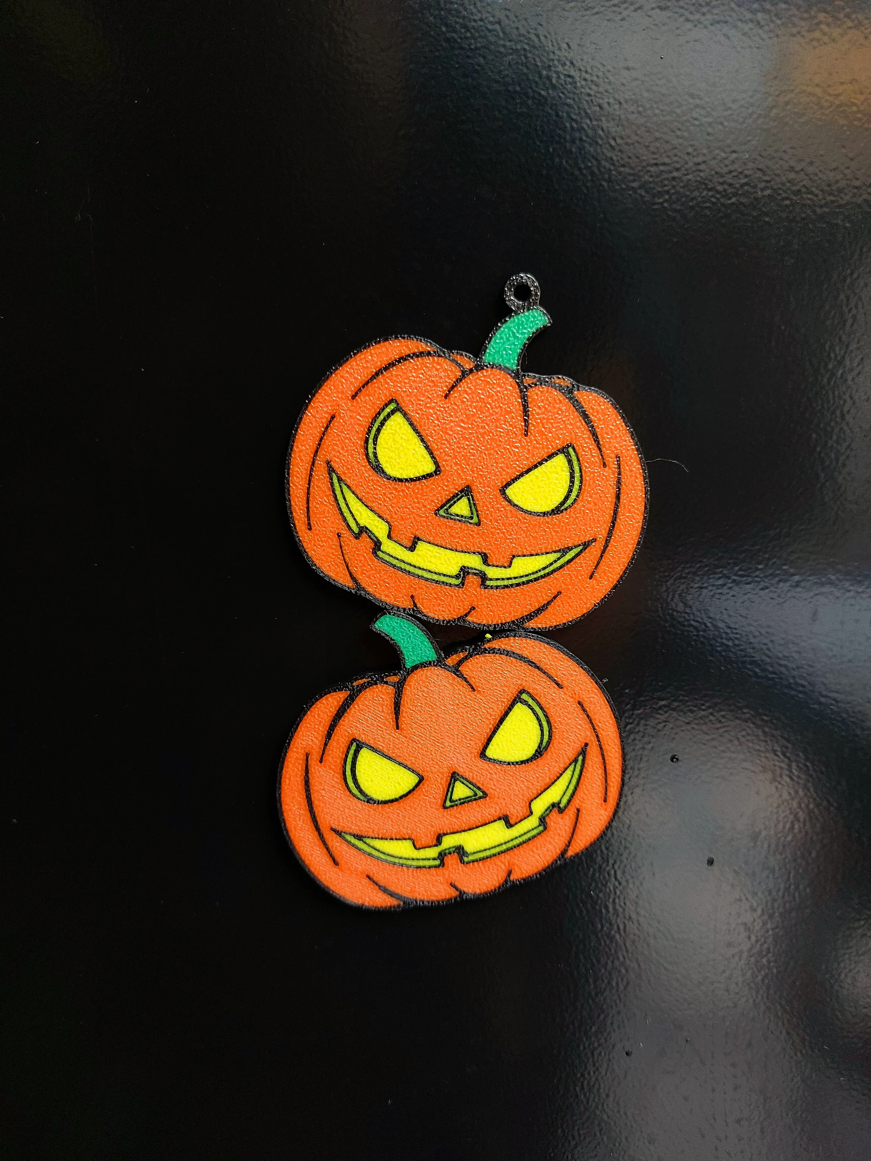 Jack-o'-lantern pumpkin Fridge Magnet and keychain
