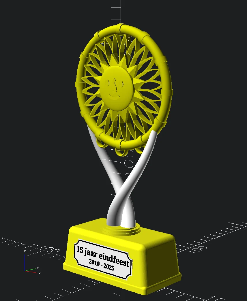Dream catcher inspired trophey