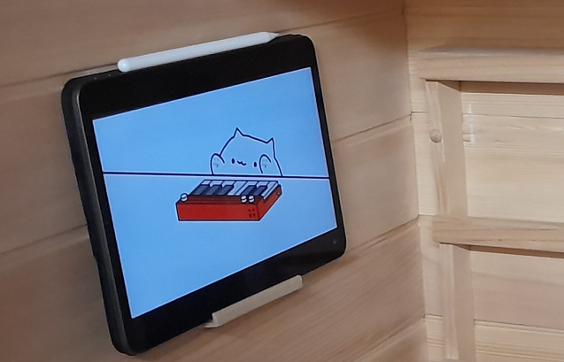 Collapsible Wall Phone Holder with screw holes