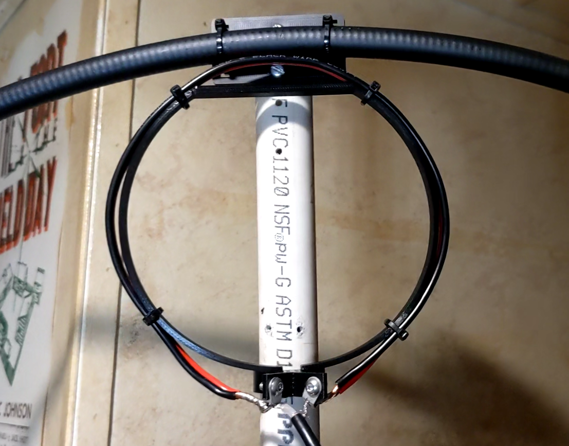 Coax magnetic loop antenna hardware