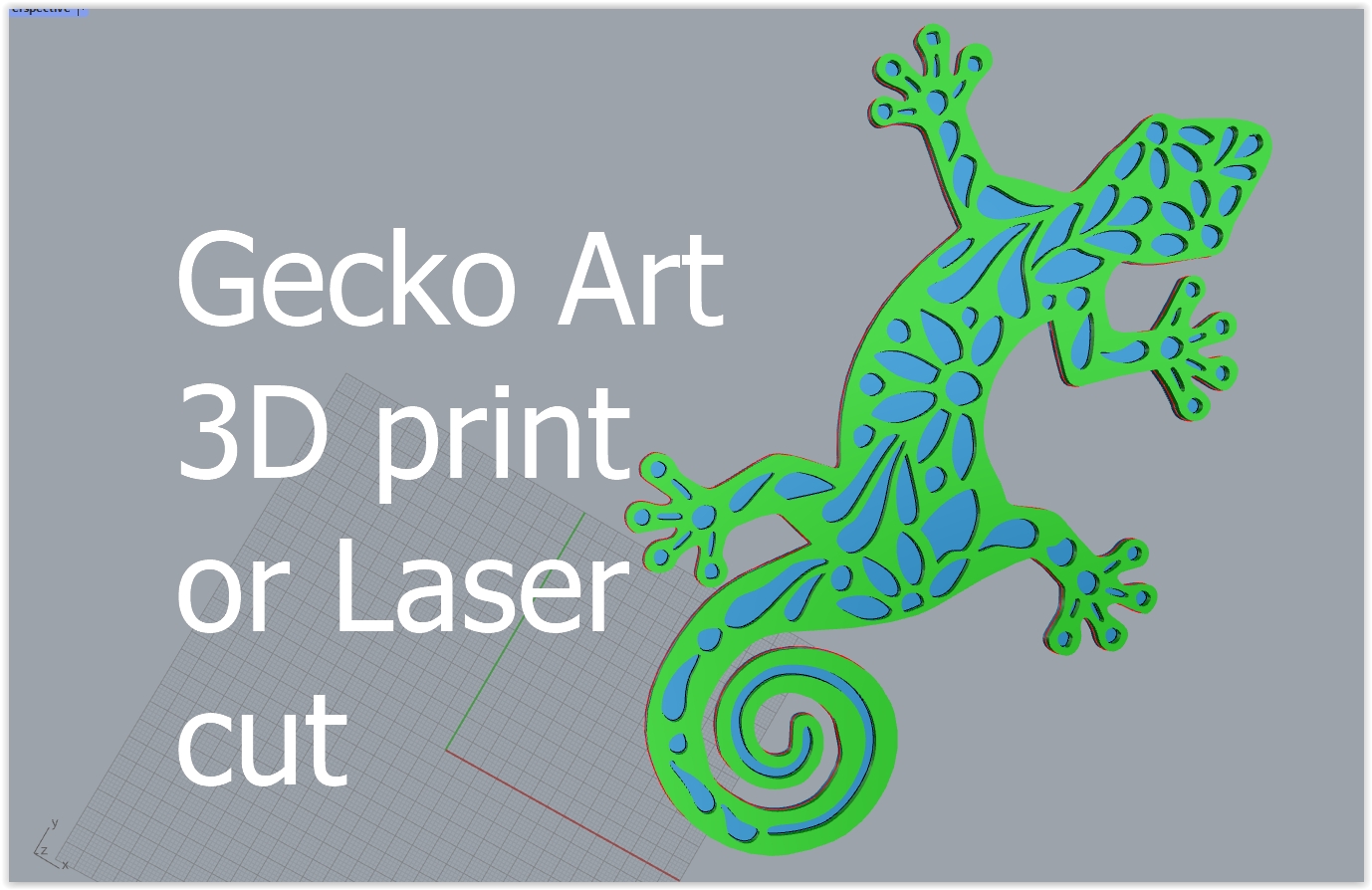 Gecko yard Art