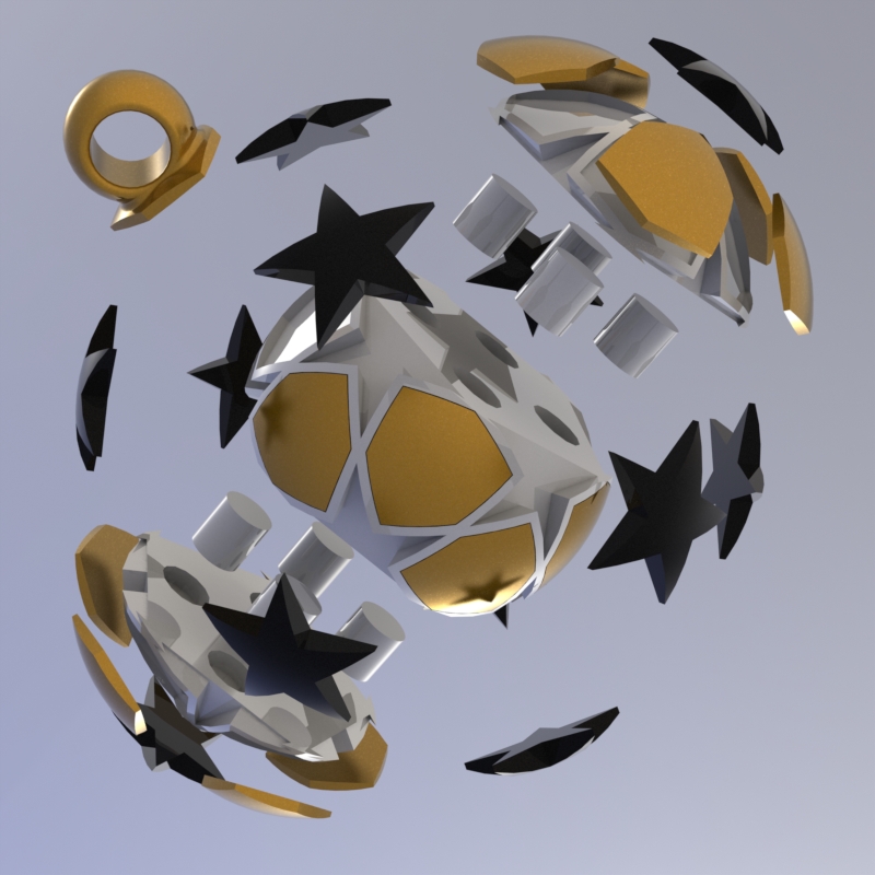 soccer ball keychain