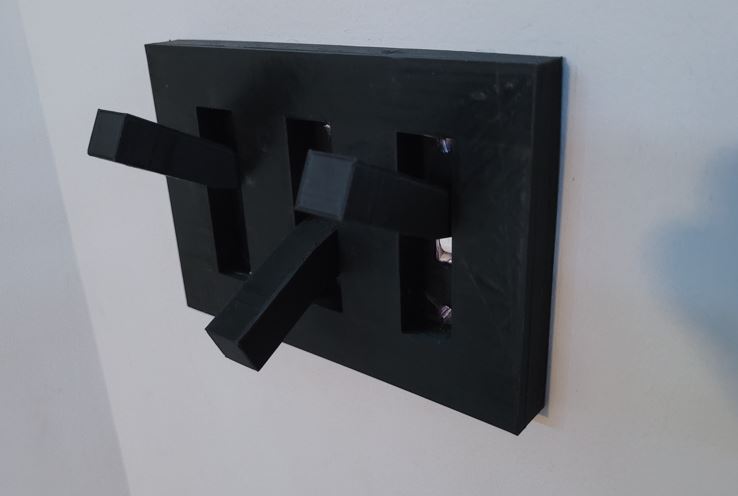 Minecraft 3 Lever and Small Levers Lightswitch cover