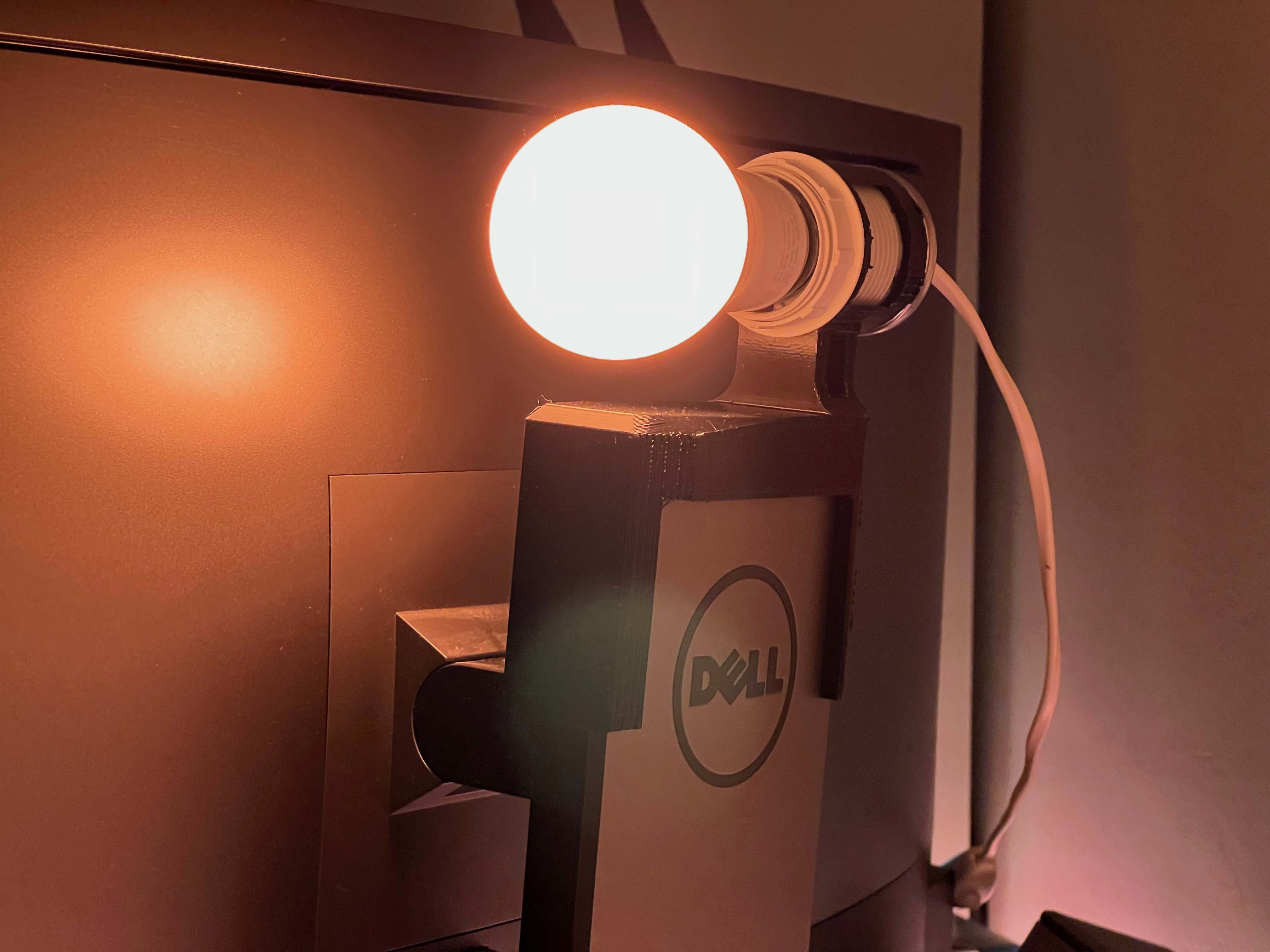 Monitor lamp mount E27