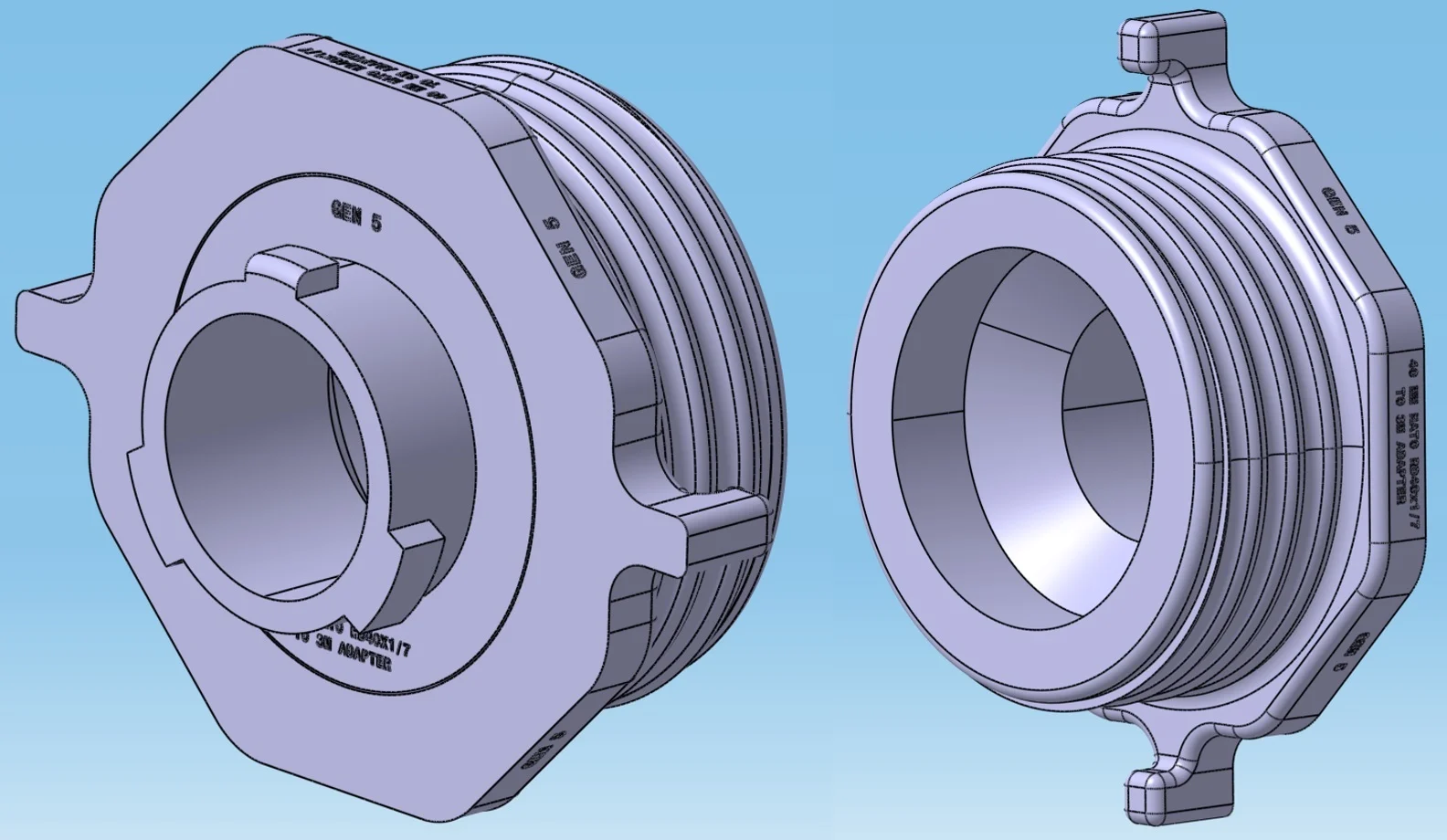 40MM NATO (RD40x1/7) to 3M™ Filter Adapter