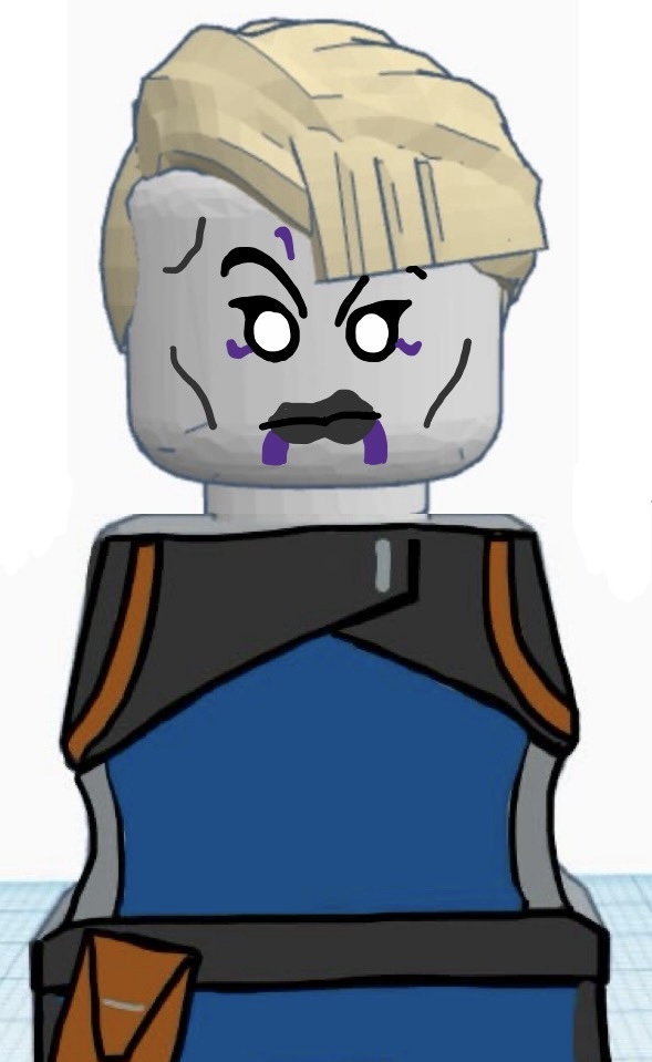 Ventress Bad Batch Lego Head