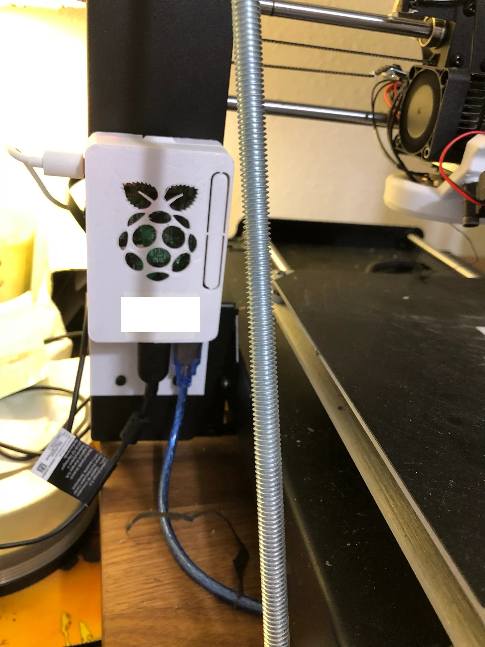 Raspberry Pi 3 snap case bracket for Maker Select Plus