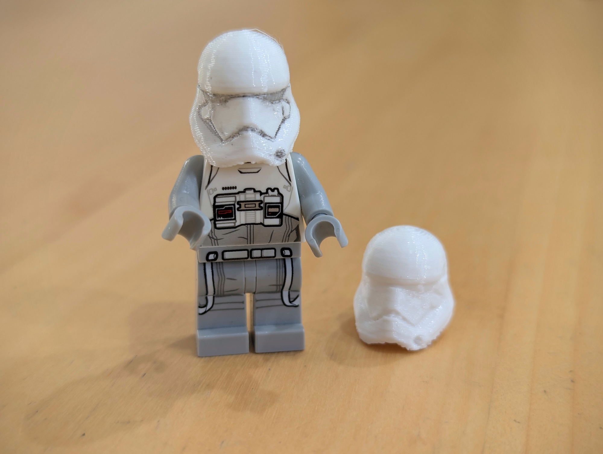 1st Order Stormtrooper Head (Lego Compatible)