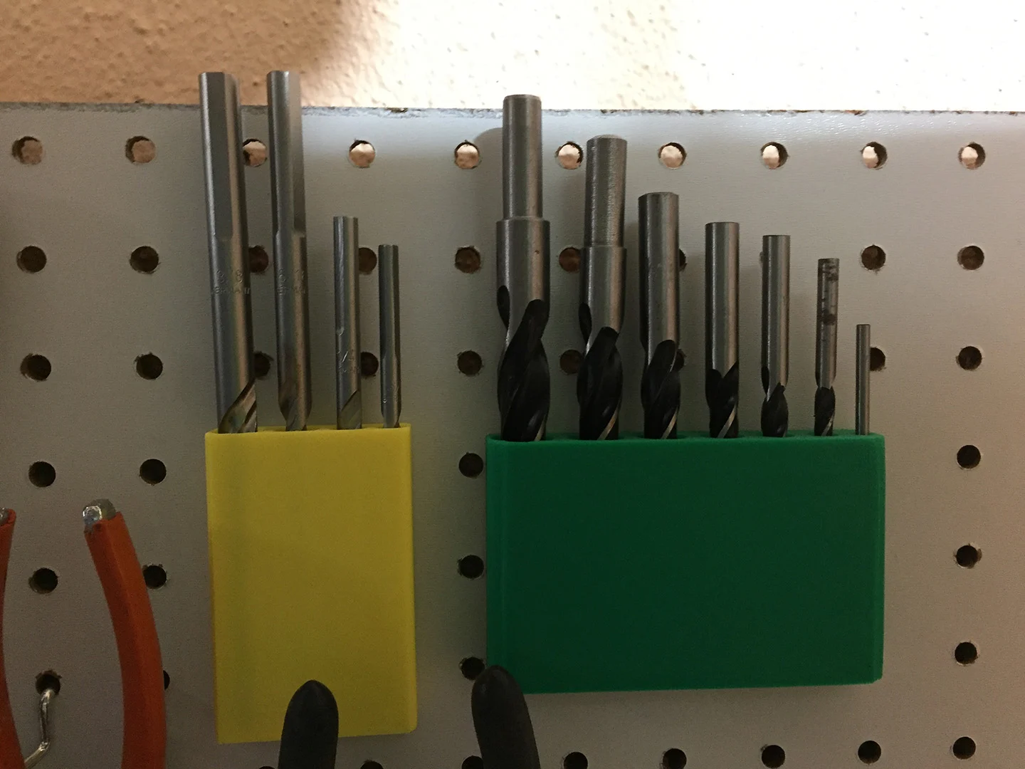 Brad Point Drill-Bit Holder Pegboard