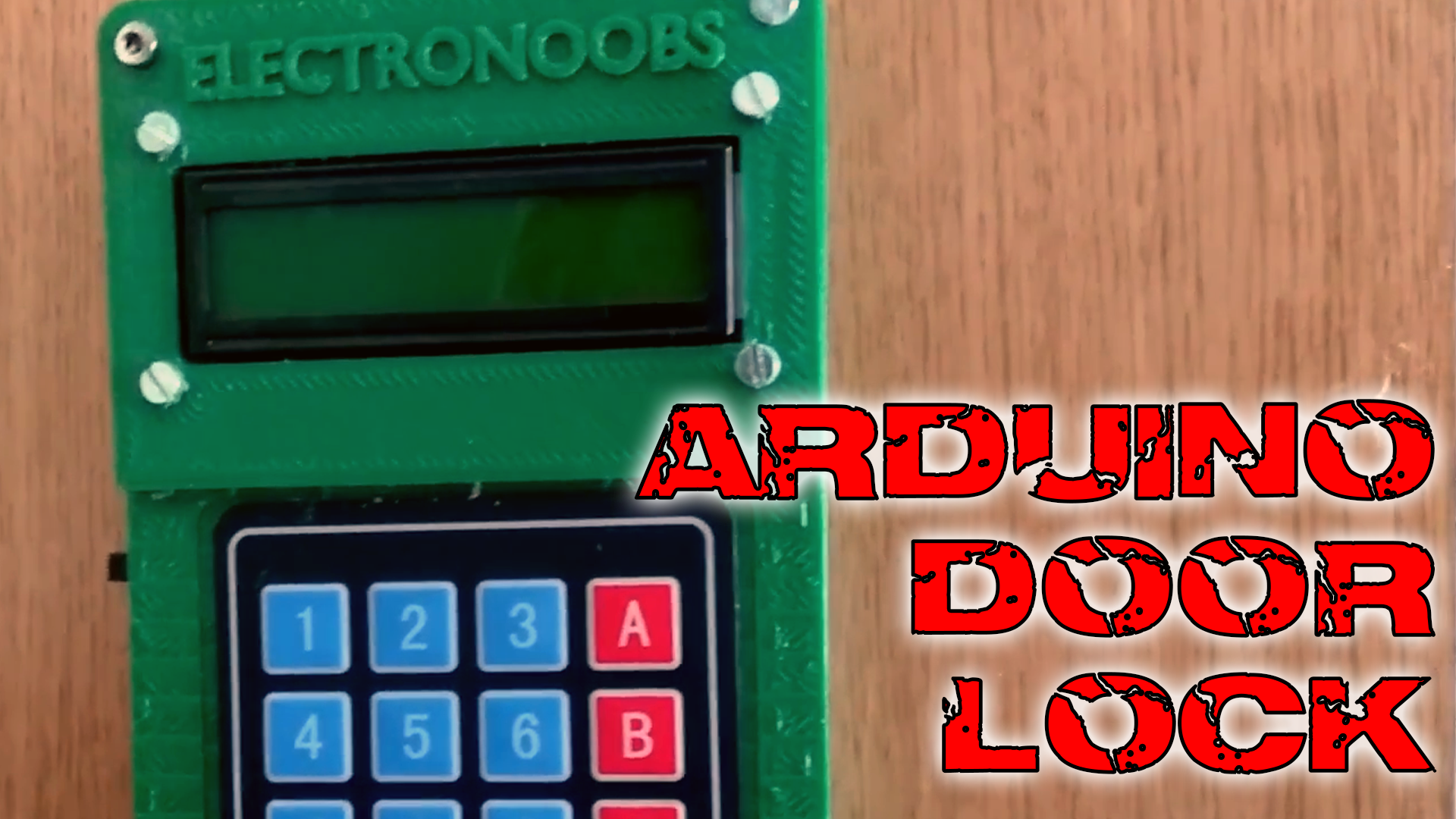 KeyPad Door lock Arduino servo