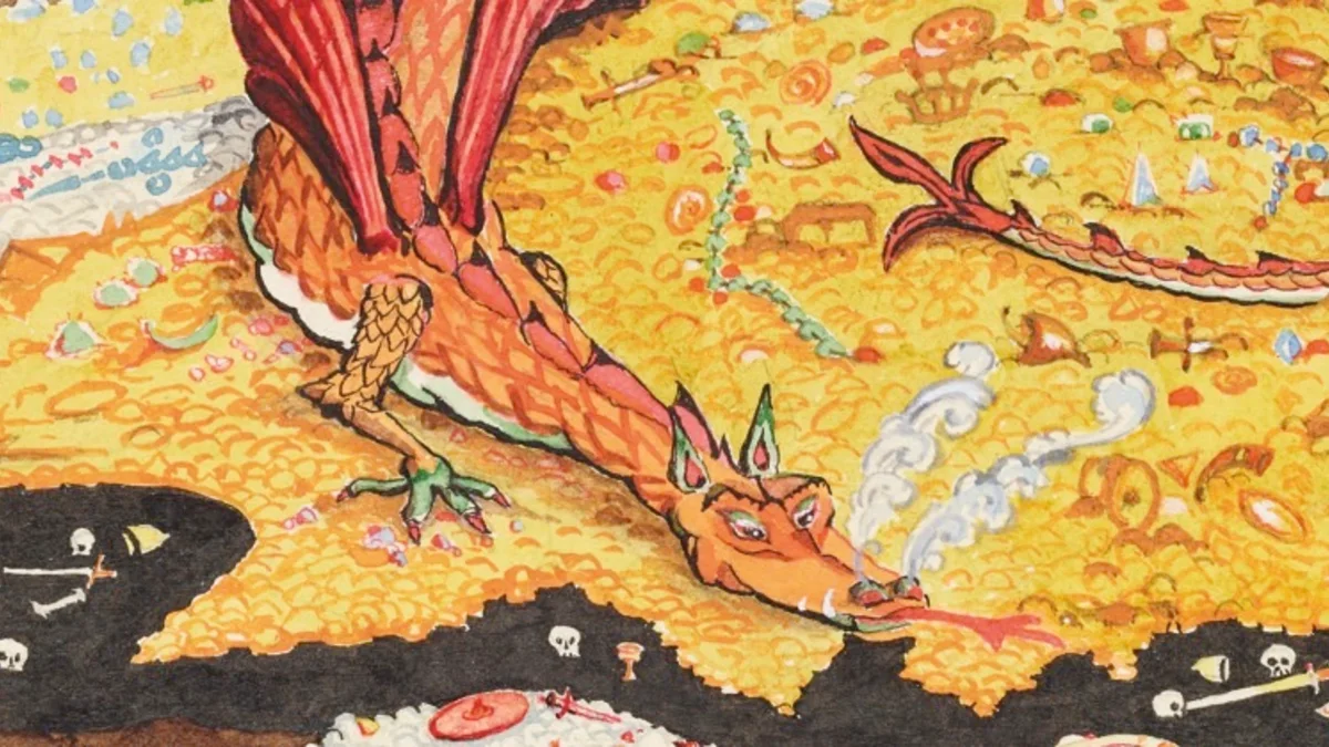 Original Smaug Dragon Tolkien Lord of the Rings LOTR 25mm The Hobbit Dungeons and Dragons
